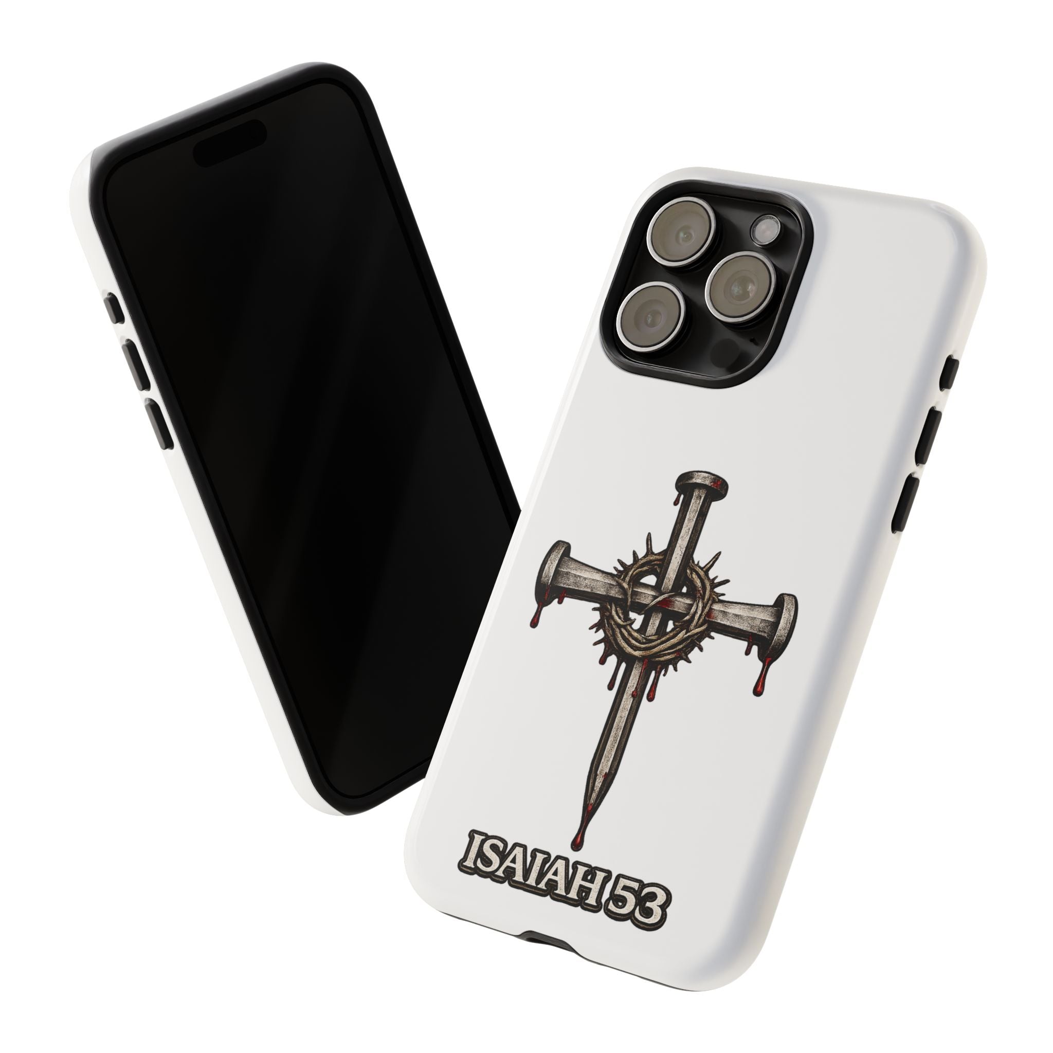 Isaiah 53 Cross Phone Case – Christian Faith Tough Phone Cover