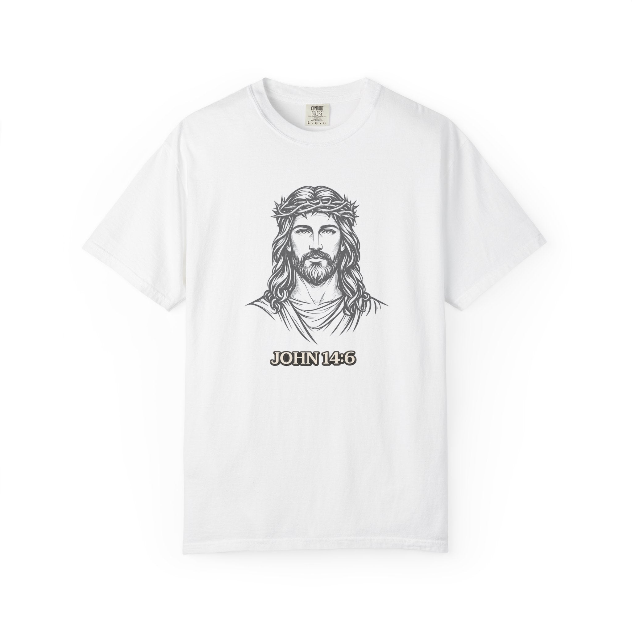 Jesus Portrait T-Shirt — John 14:6 Faith Tee