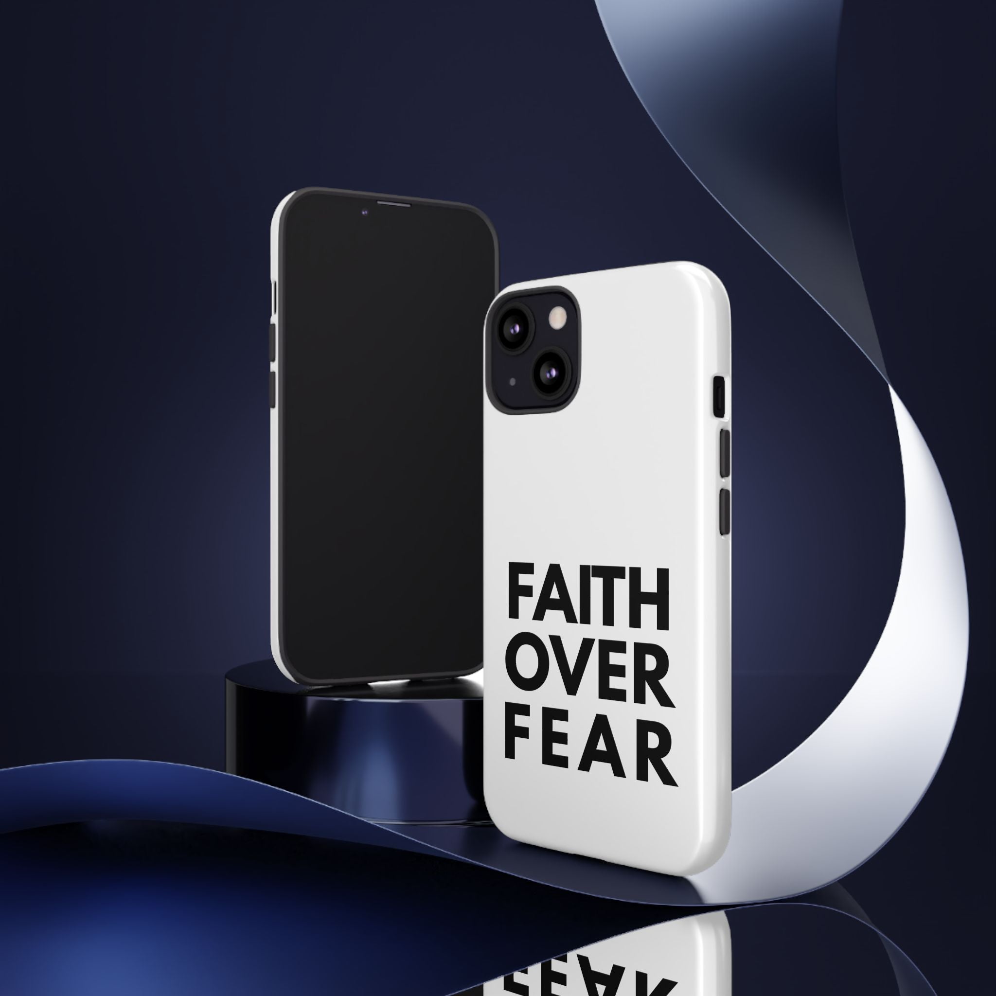 Faith Over Fear Phone Case — Inspirational Christian Protective Cover