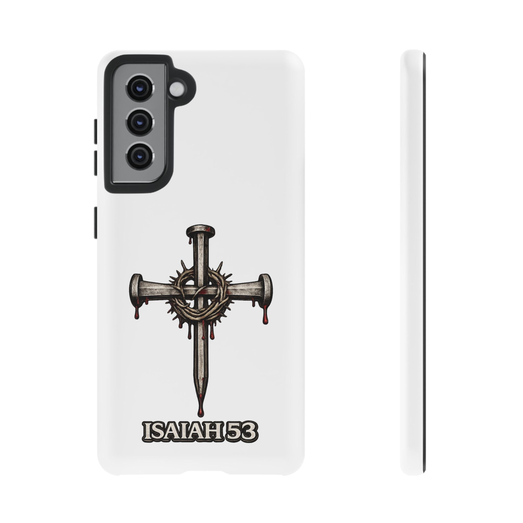 Isaiah 53 Cross Phone Case – Christian Faith Tough Phone Cover