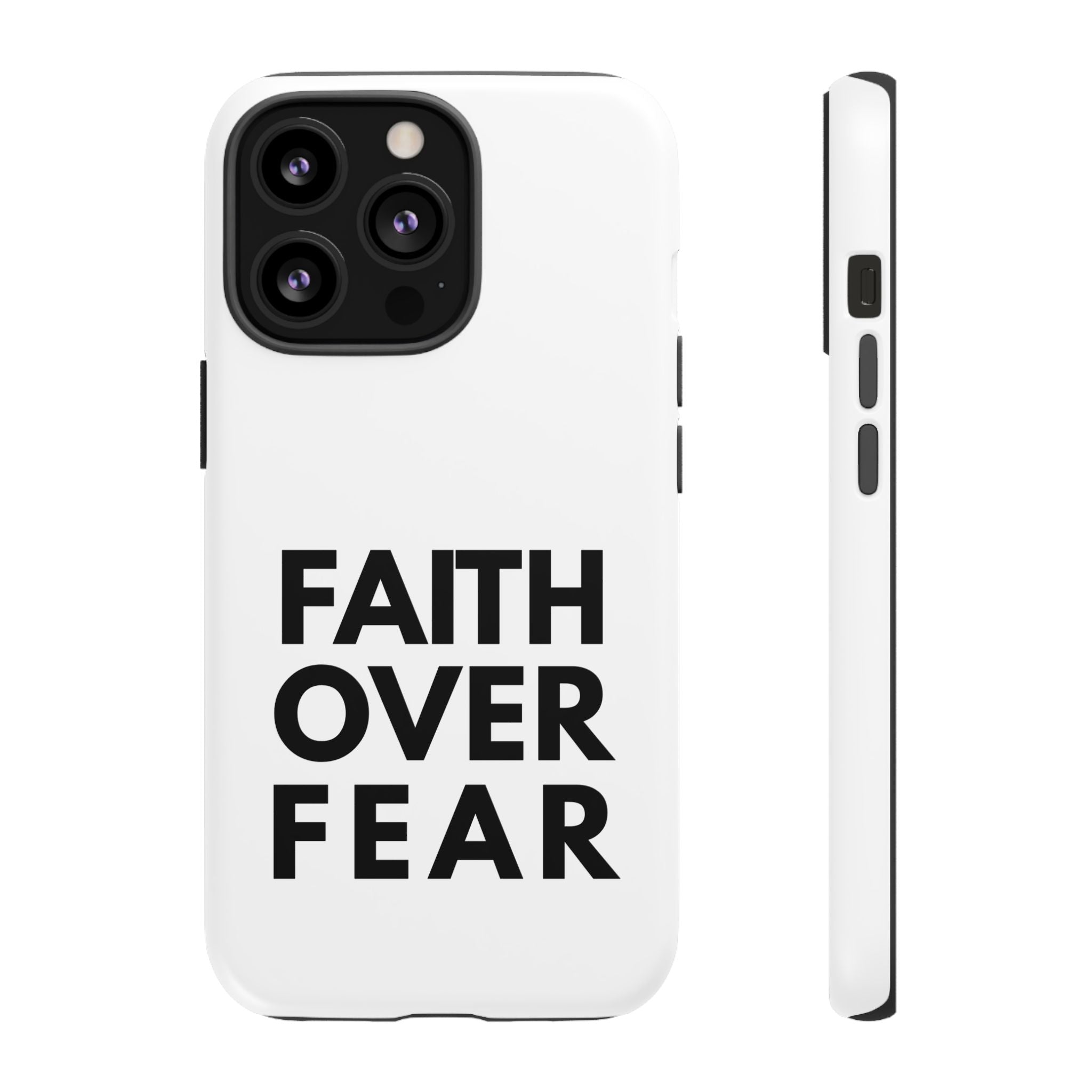 Faith Over Fear Phone Case — Inspirational Christian Protective Cover
