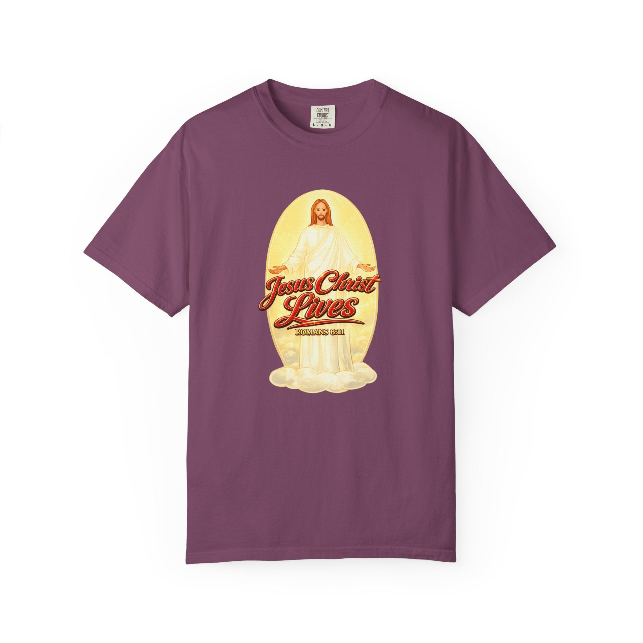 Jesus Christ Lives T-Shirt — Faith Graphic Tee with ‘Full Armor of God’ Back