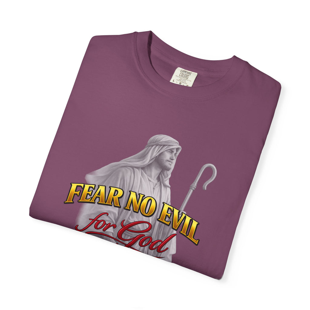 Faith Graphic T-Shirt — “Fear No Evil for God” Psalm 23 Christian Tee