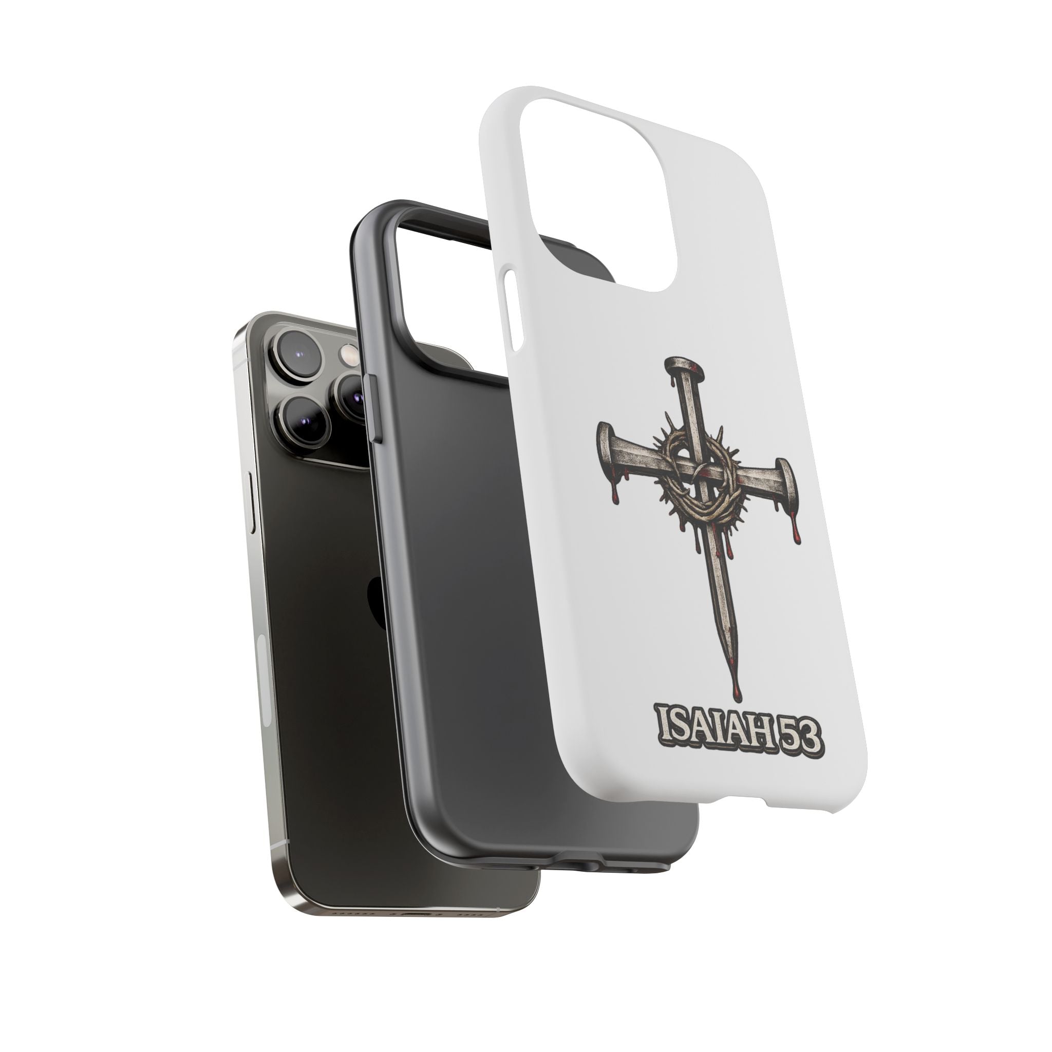 Isaiah 53 Cross Phone Case – Christian Faith Tough Phone Cover