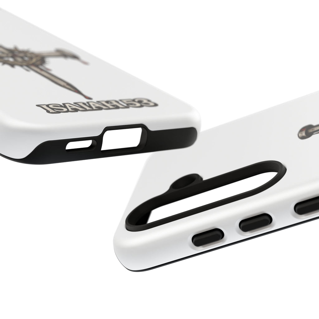 Isaiah 53 Cross Phone Case – Christian Faith Tough Phone Cover