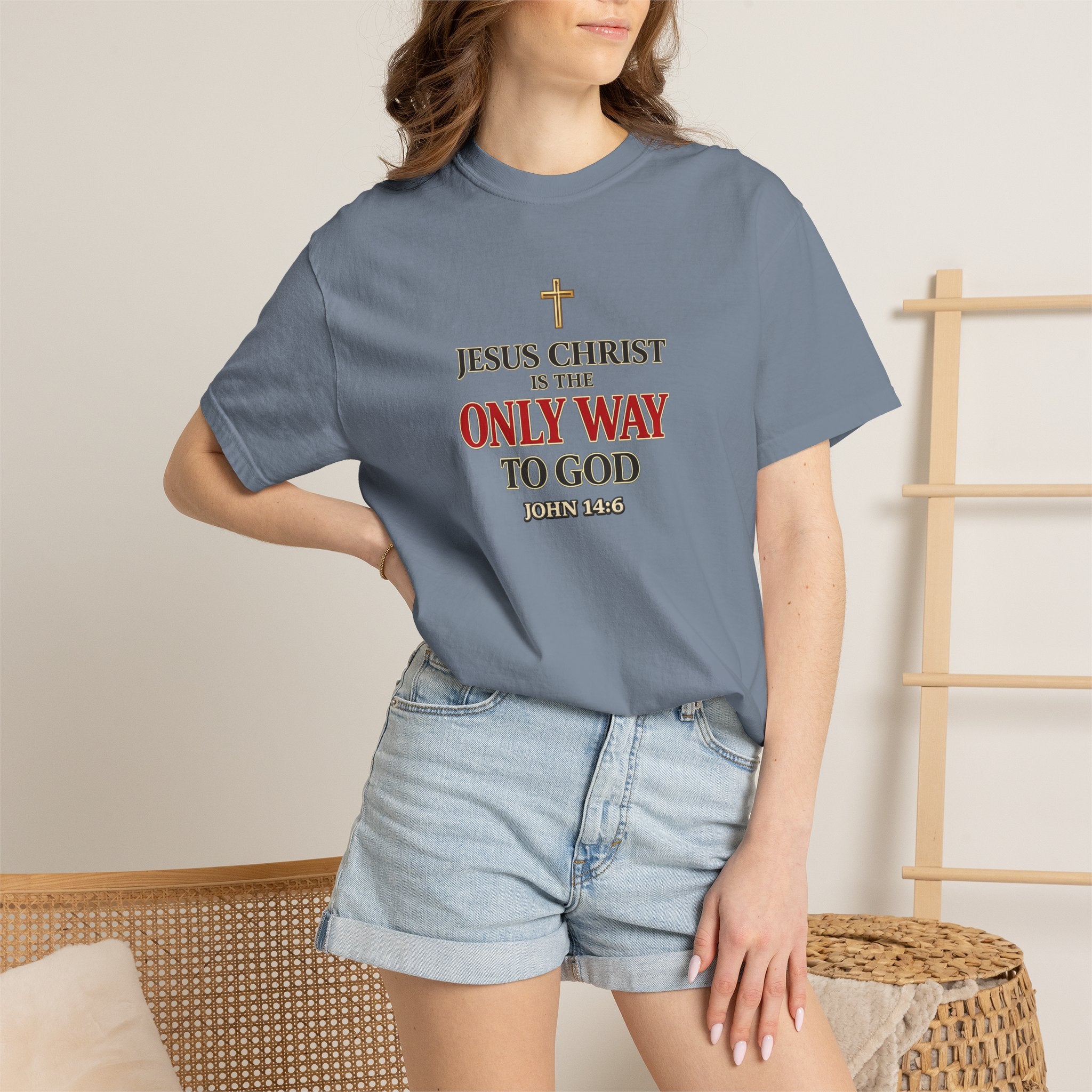 Christian Statement T-Shirt — "Jesus Christ is the Only Way to God" Faith Tee
