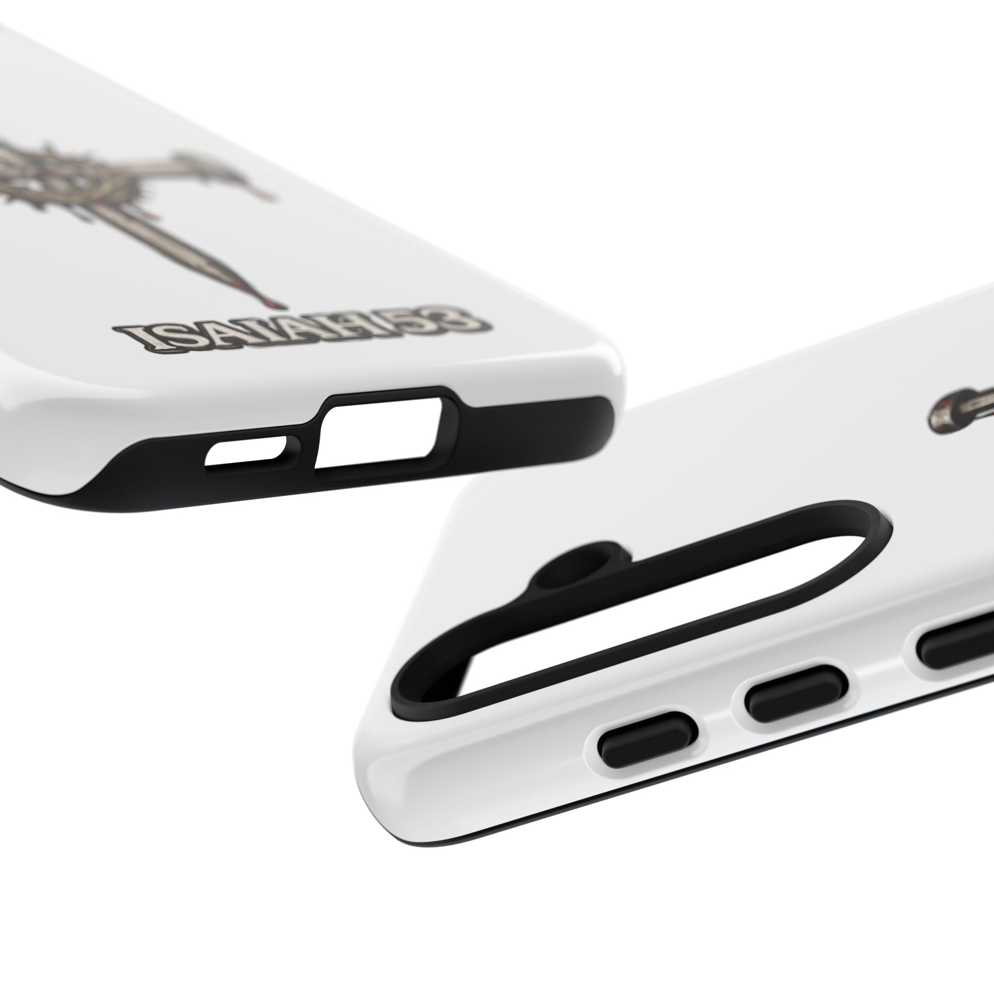 Isaiah 53 Cross Phone Case – Christian Faith Tough Phone Cover
