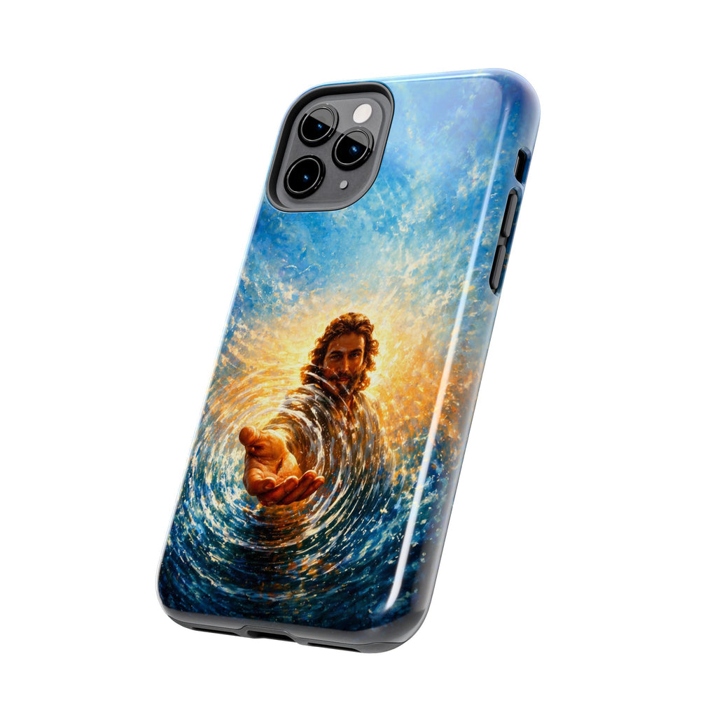 Phone Case — Inspirational Jesus Reach Design, Protective Tough Christian iPhone Cover