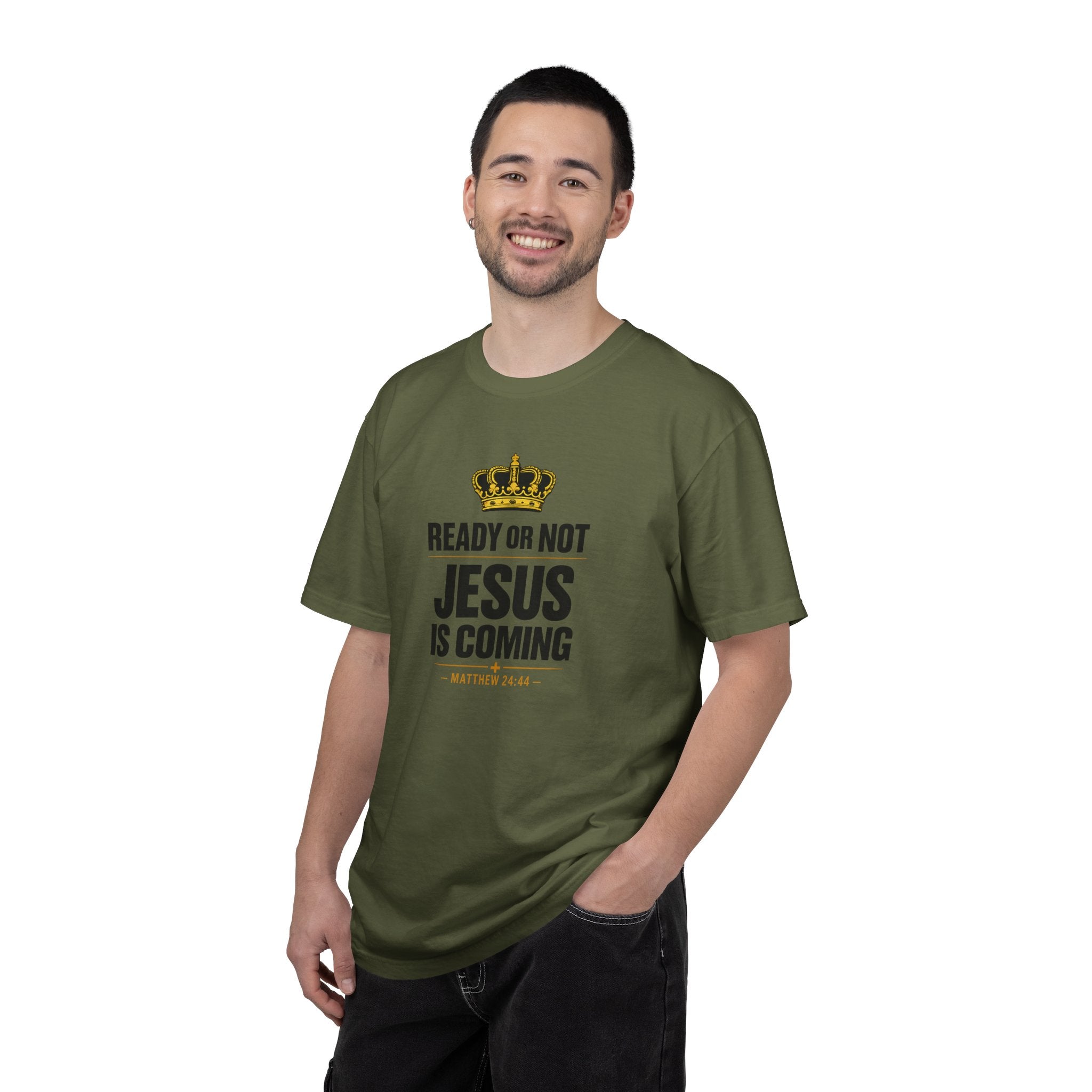 Jesus Is Coming T-Shirt — "Ready or Not" Christian Faith Tee