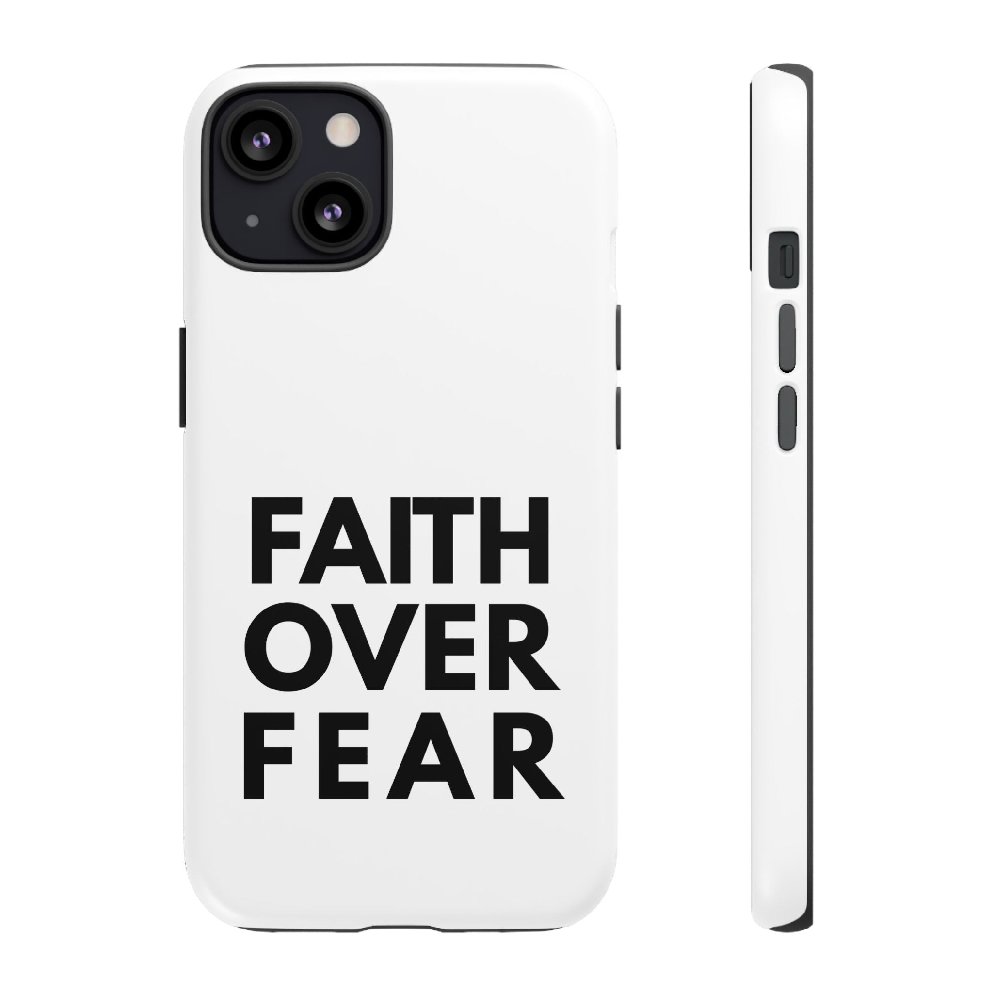 Faith Over Fear Phone Case — Inspirational Christian Protective Cover