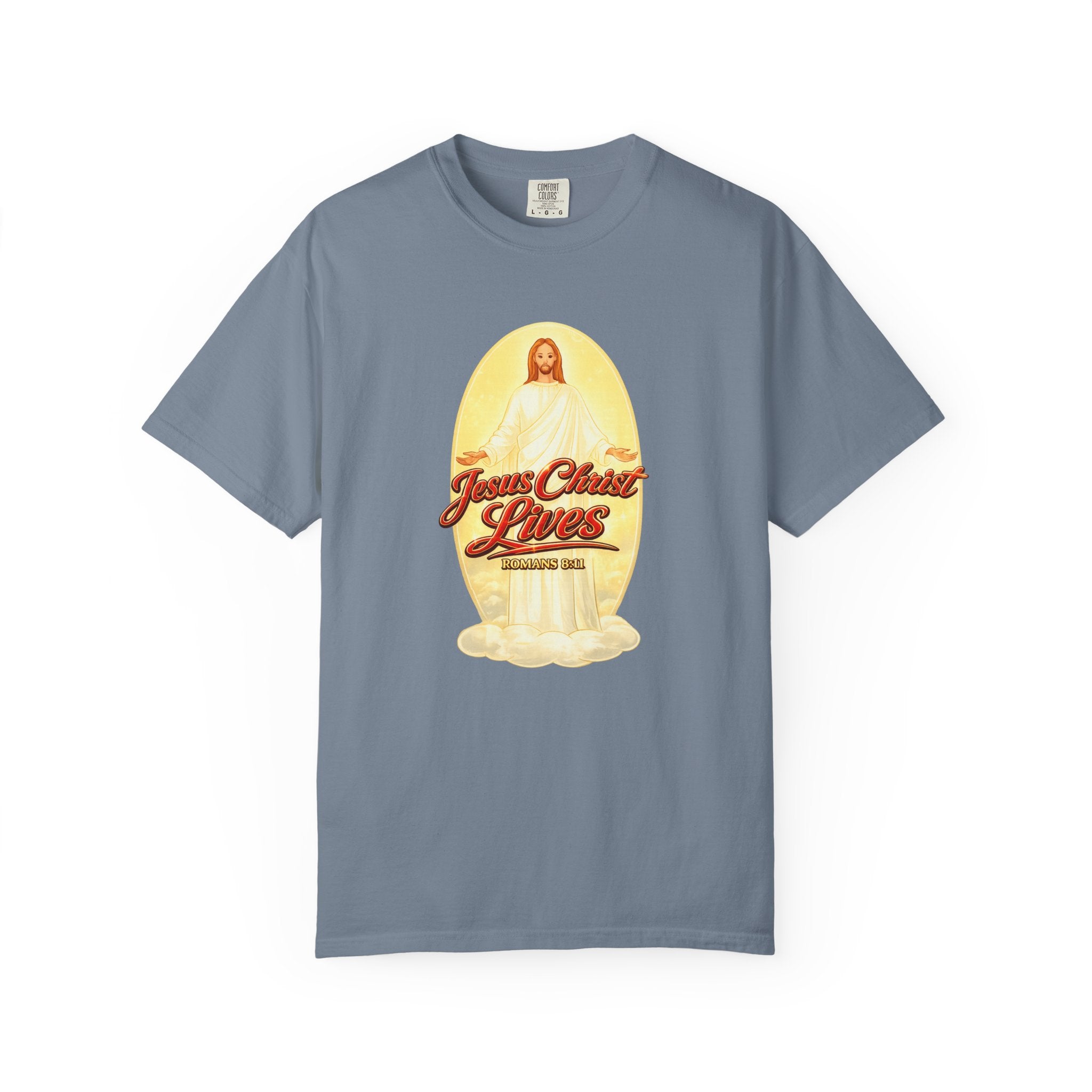 Jesus Christ Lives T-Shirt — Faith Graphic Tee with ‘Full Armor of God’ Back