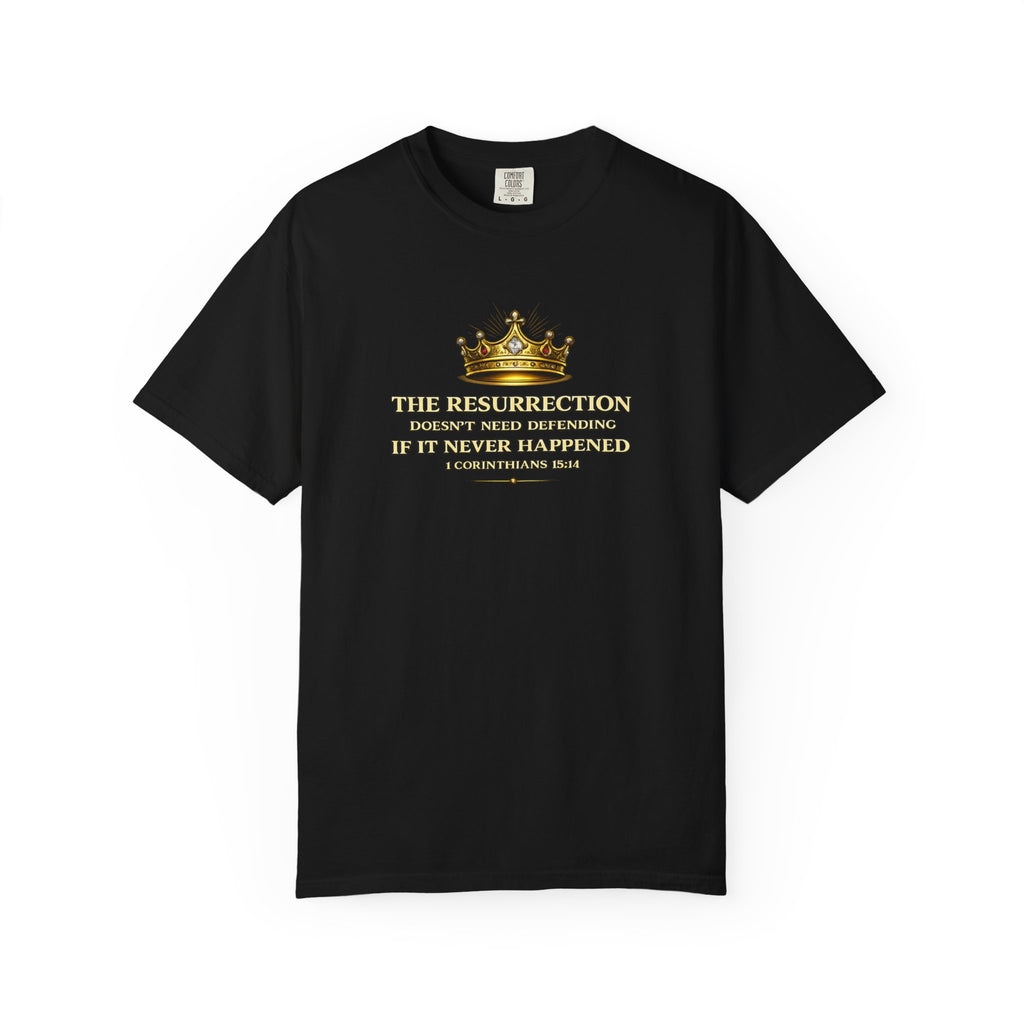 Resurrection Crown T-Shirt — Biblical 1 Corinthians Faith Tee