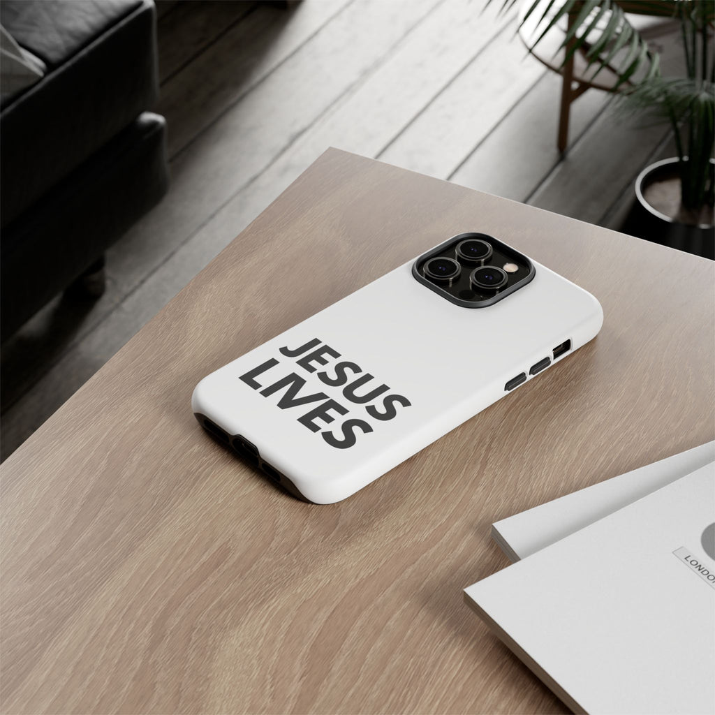 Jesus Lives Phone Case — Christian Faith Protective Phone Cover
