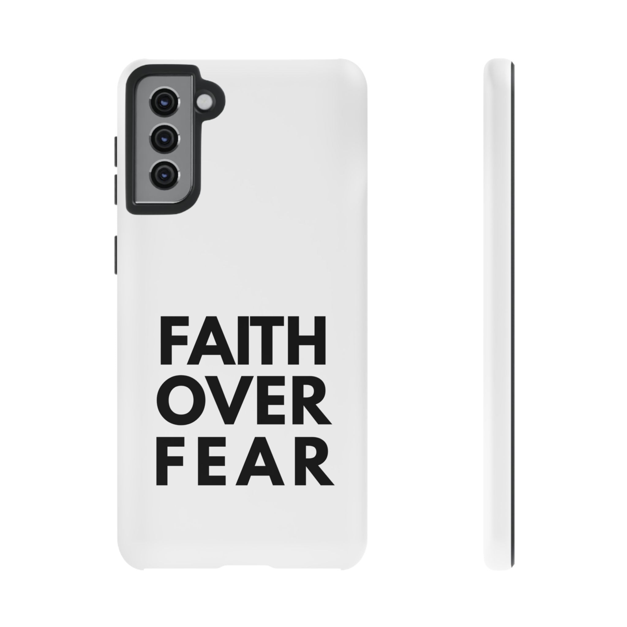 Faith Over Fear Phone Case — Inspirational Christian Protective Cover