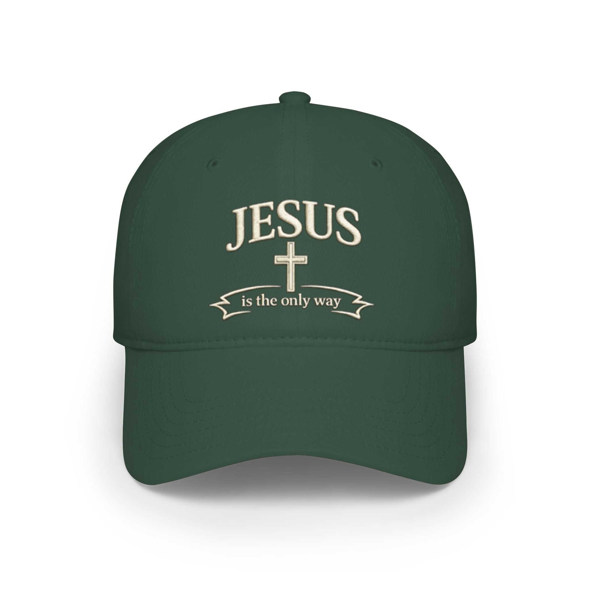 Jesus Is The Only Way Baseball Cap — Christian Faith Low Profile Hat