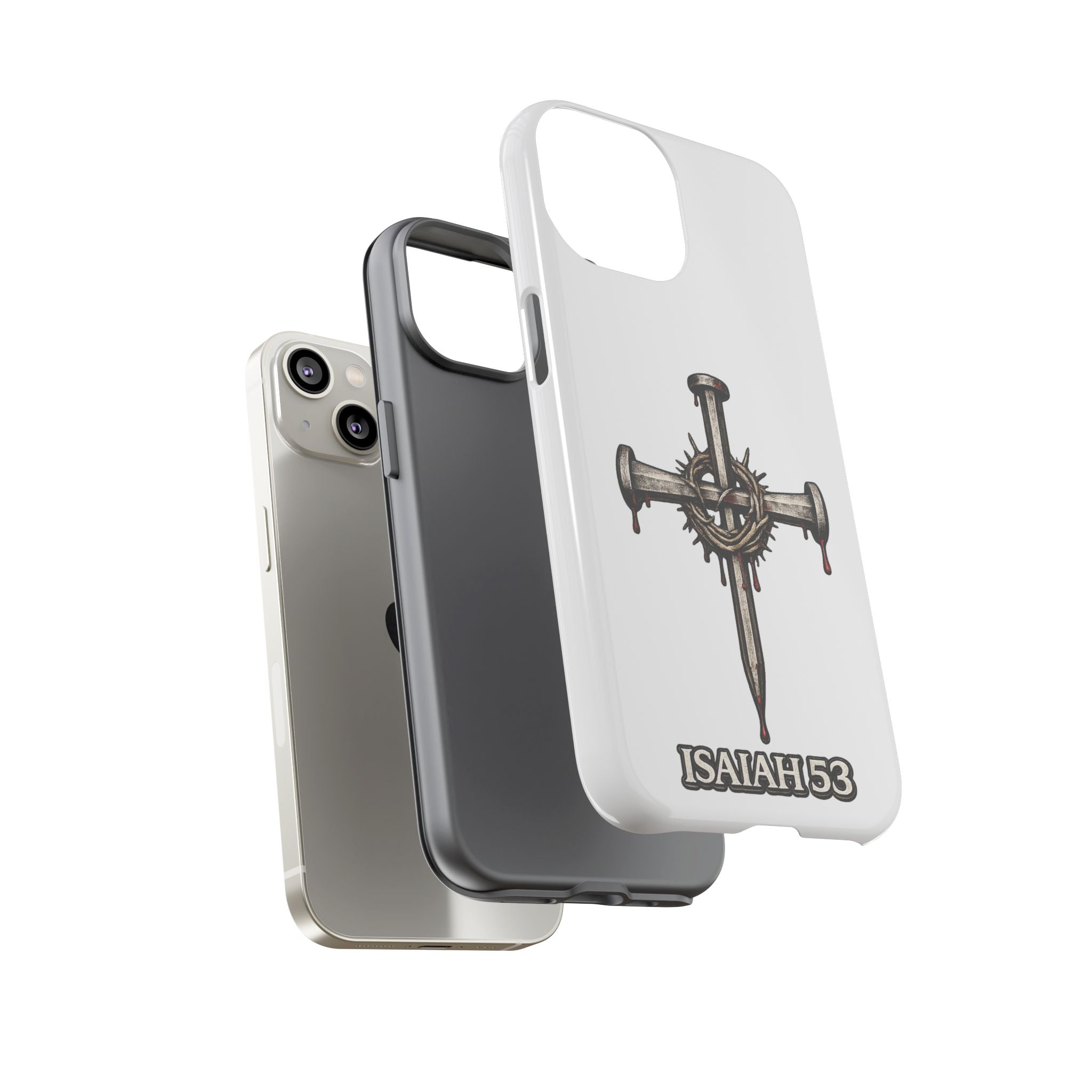 Isaiah 53 Cross Phone Case – Christian Faith Tough Phone Cover