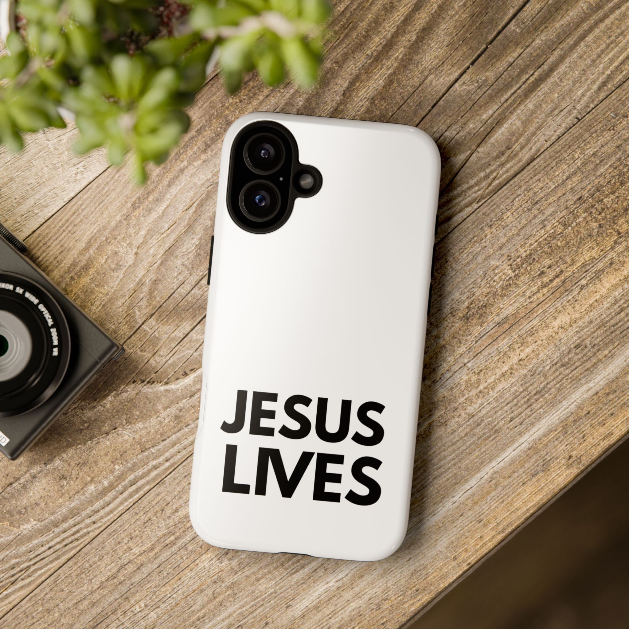 Jesus Lives Phone Case — Christian Faith Protective Phone Cover