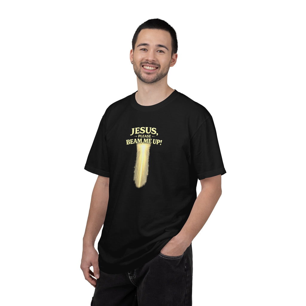 Jesus Please Beam Me Up T-Shirt — Christian Faith Graphic Tee