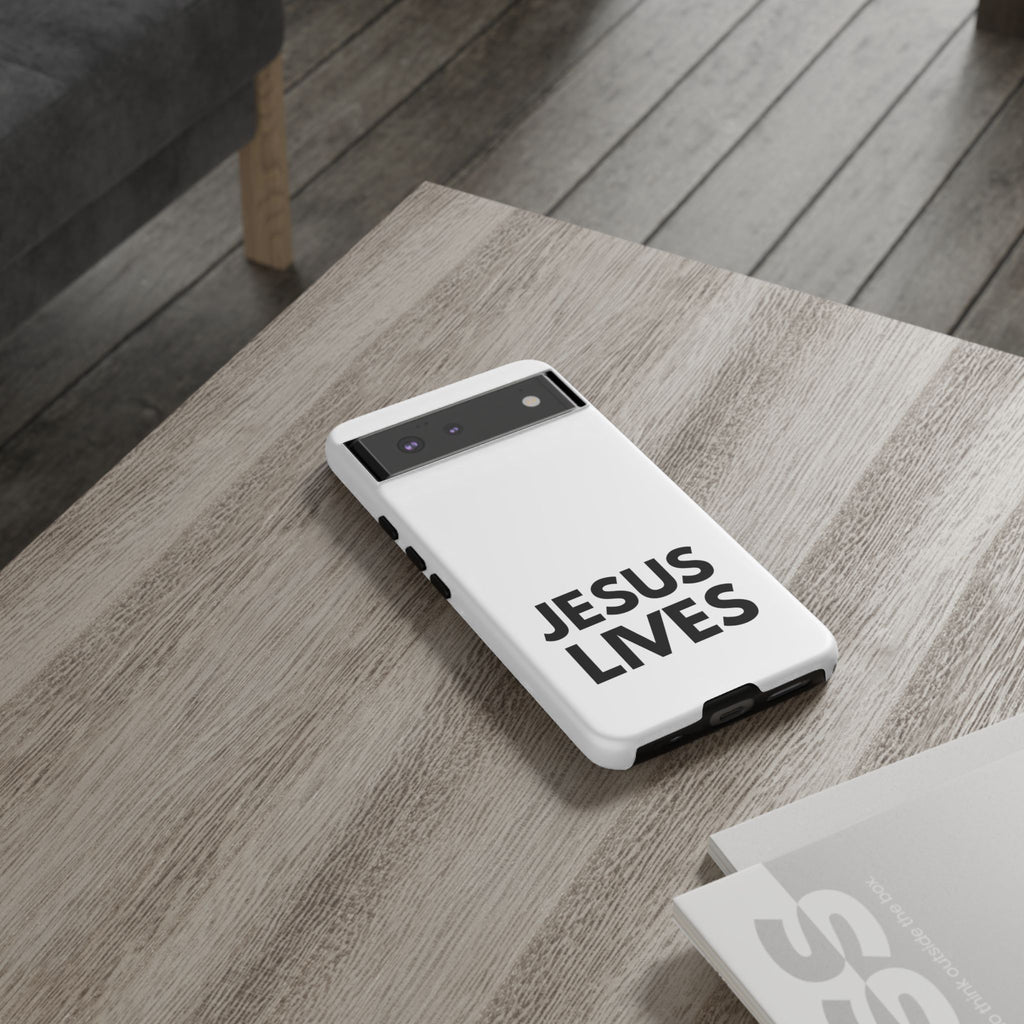 Jesus Lives Phone Case — Christian Faith Protective Phone Cover