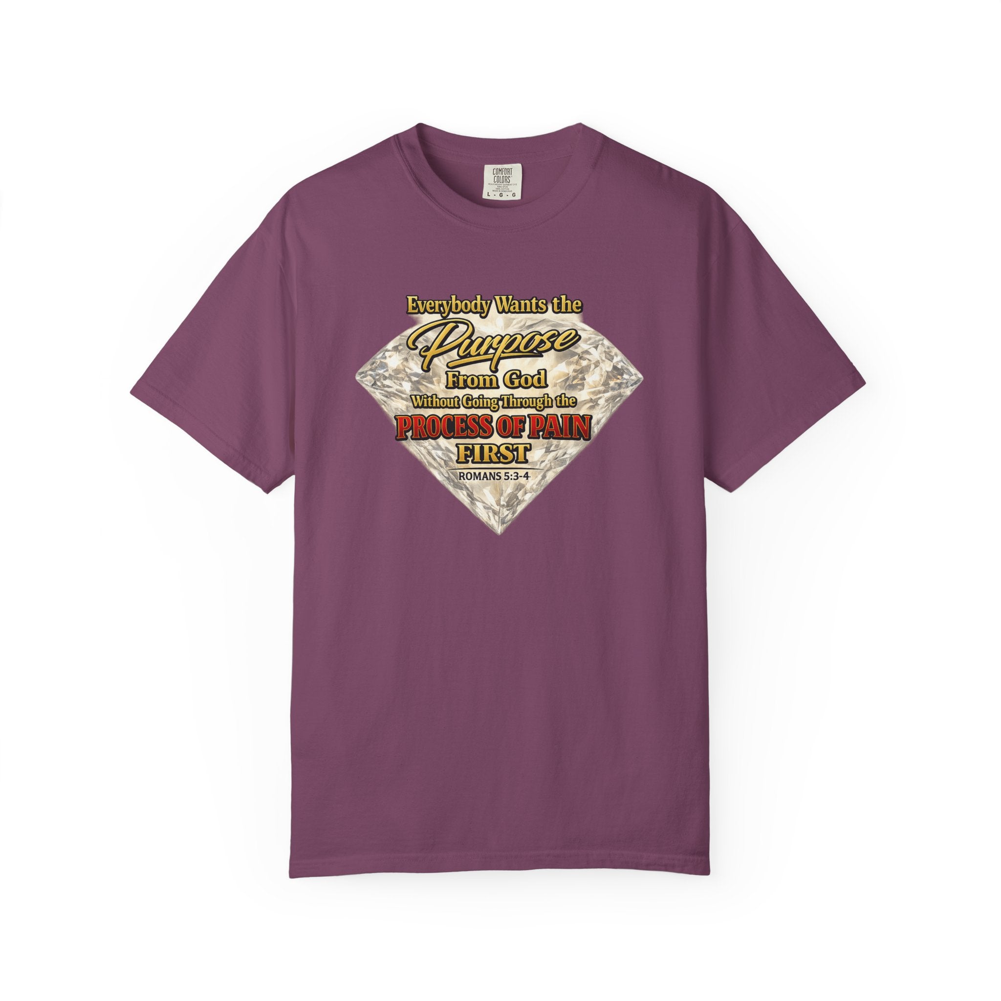 Faith Diamond T-Shirt — "Purpose From God" Inspirational Christian Tee
