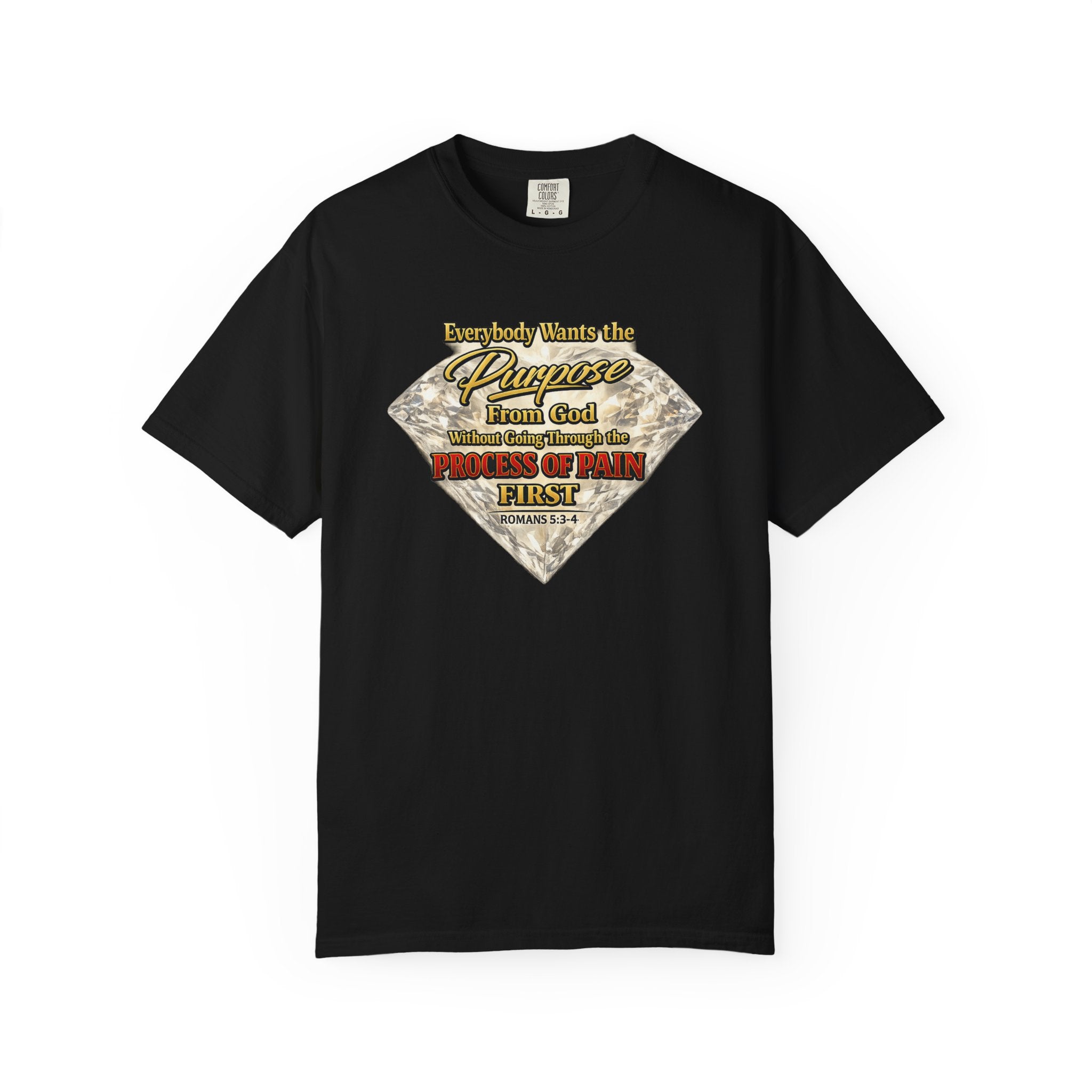 Faith Diamond T-Shirt — "Purpose From God" Inspirational Christian Tee