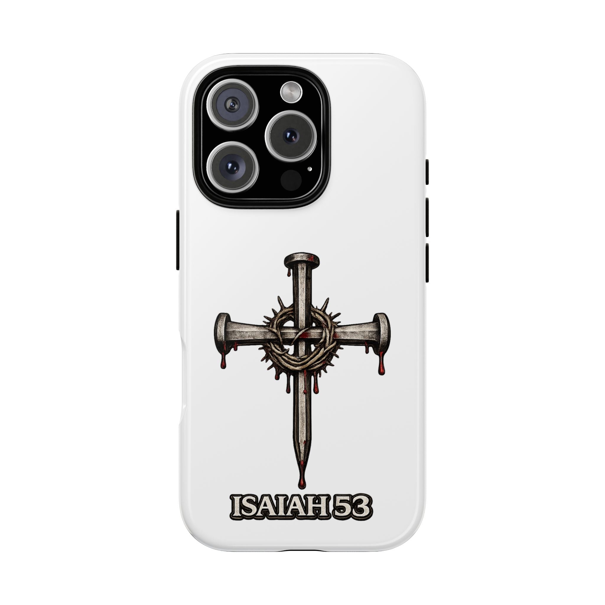 Isaiah 53 Cross Phone Case – Christian Faith Tough Phone Cover
