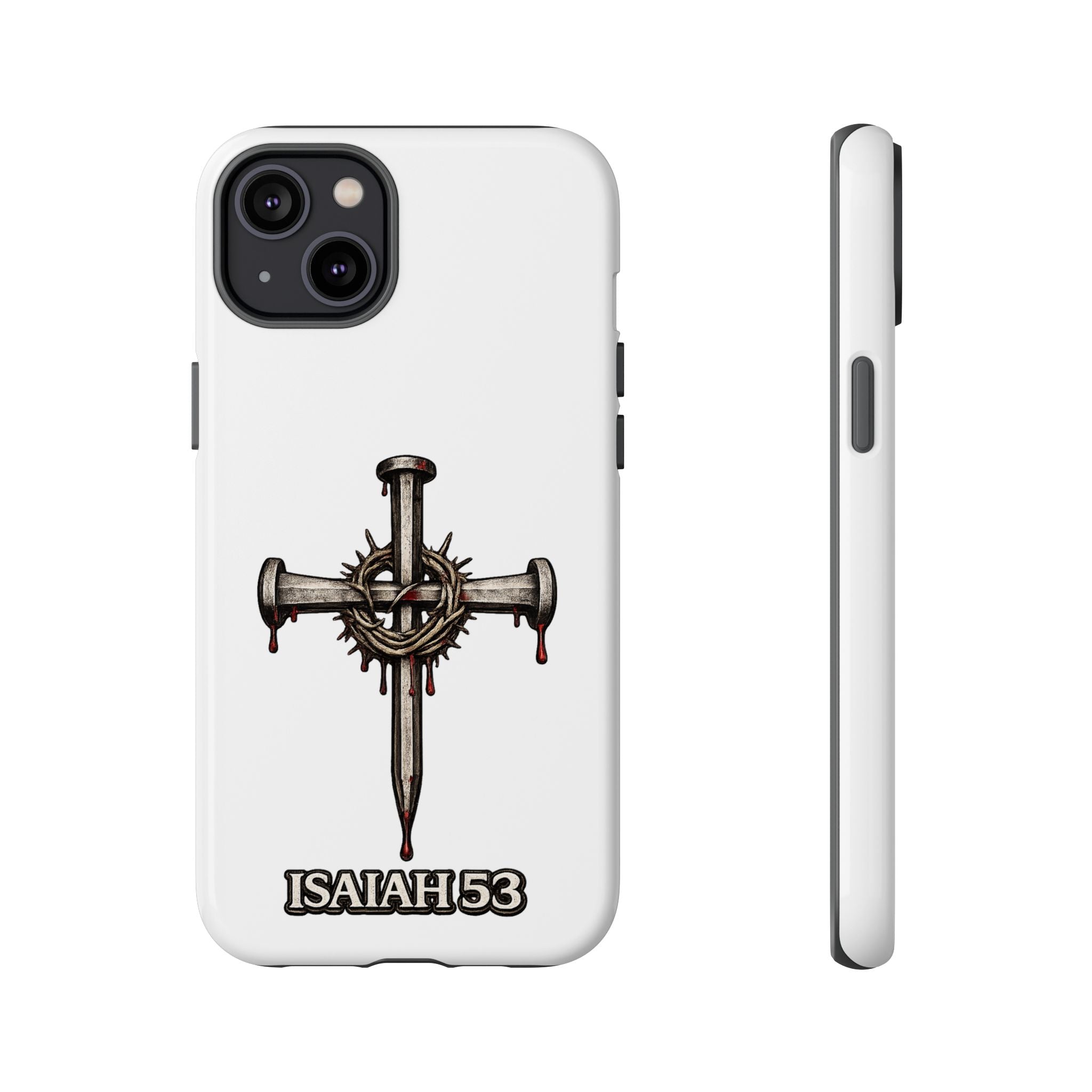 Isaiah 53 Cross Phone Case – Christian Faith Tough Phone Cover