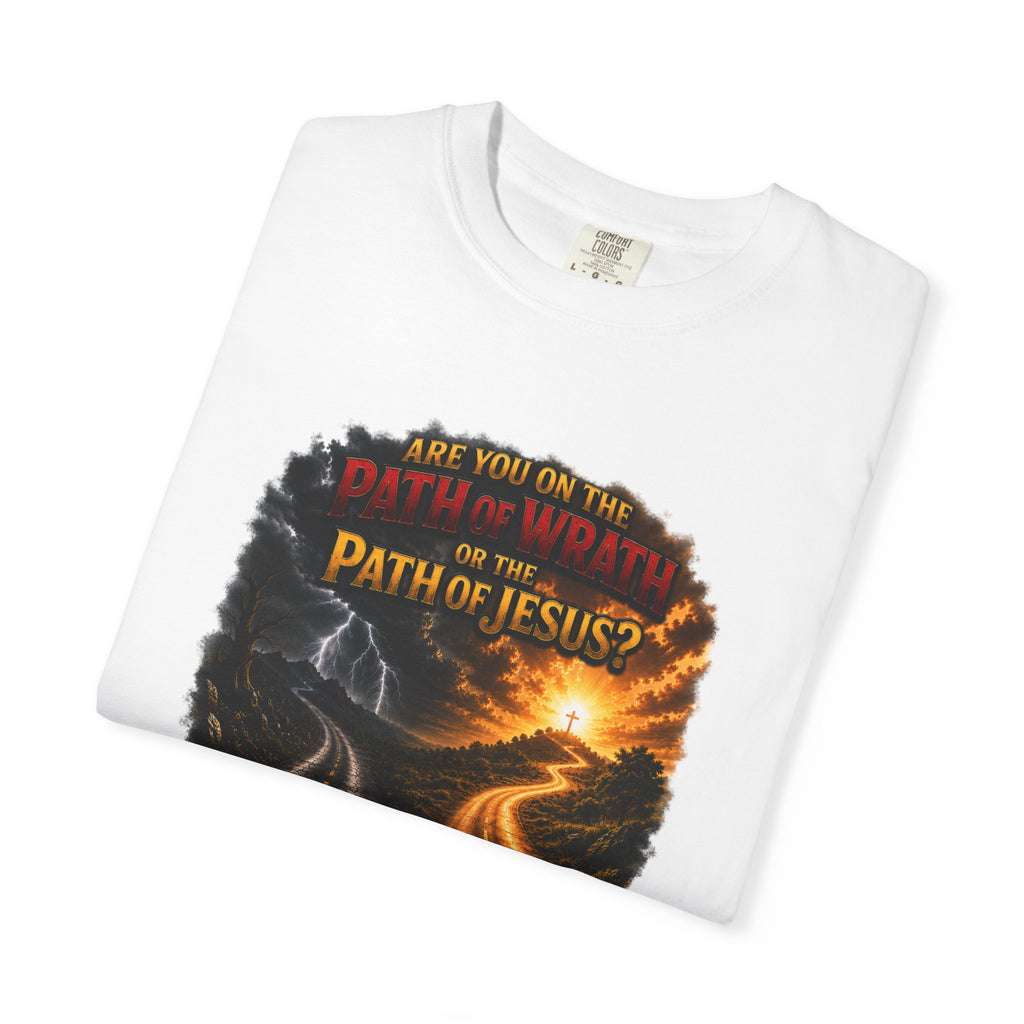 Christian Faith T-Shirt — "Path of Jesus" Matthew 7:13-14 Inspirational Tee