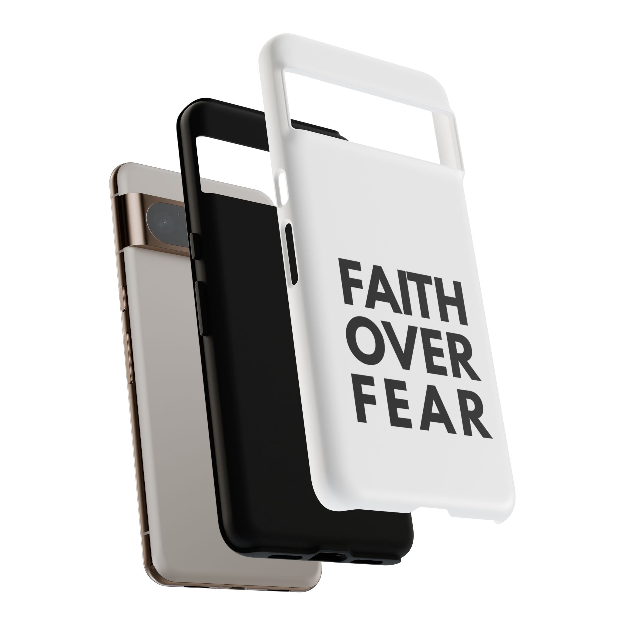 Faith Over Fear Phone Case — Inspirational Christian Protective Cover