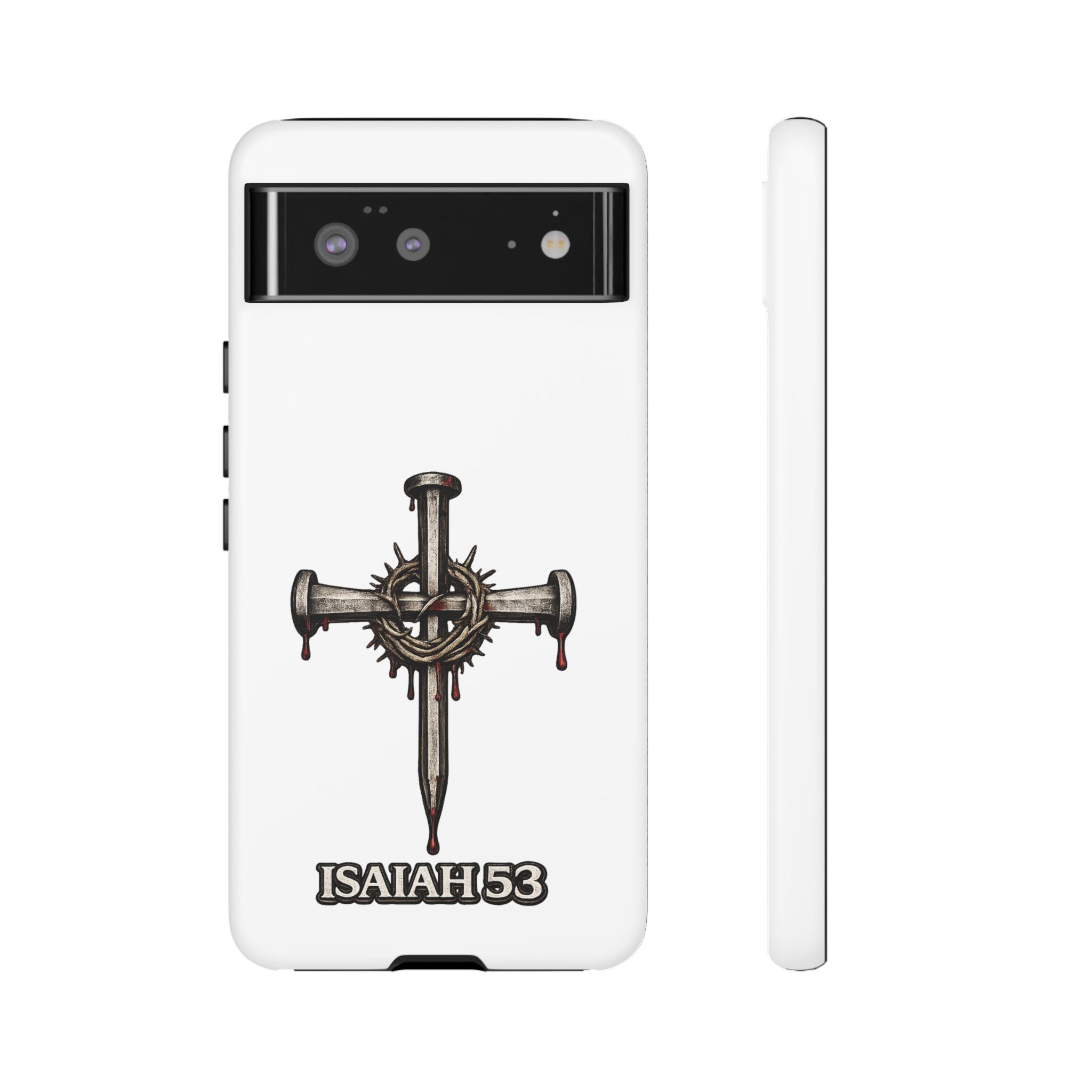 Isaiah 53 Cross Phone Case – Christian Faith Tough Phone Cover
