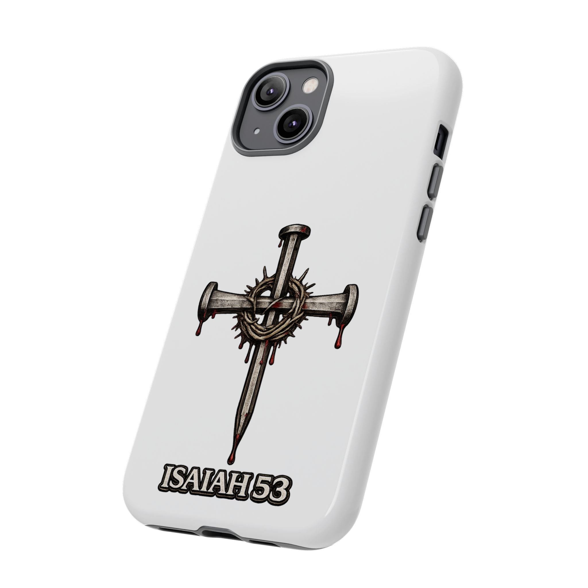 Isaiah 53 Cross Phone Case – Christian Faith Tough Phone Cover