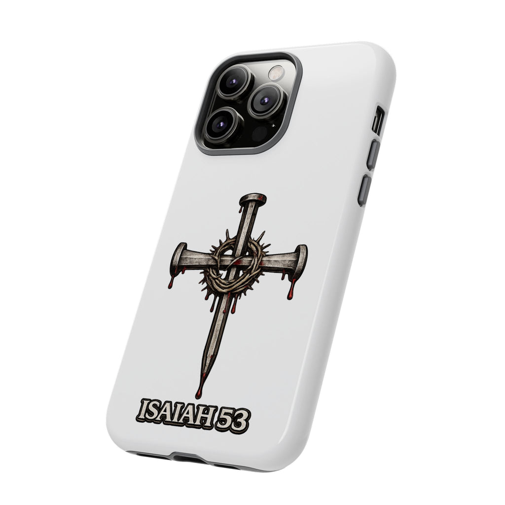 Isaiah 53 Cross Phone Case – Christian Faith Tough Phone Cover