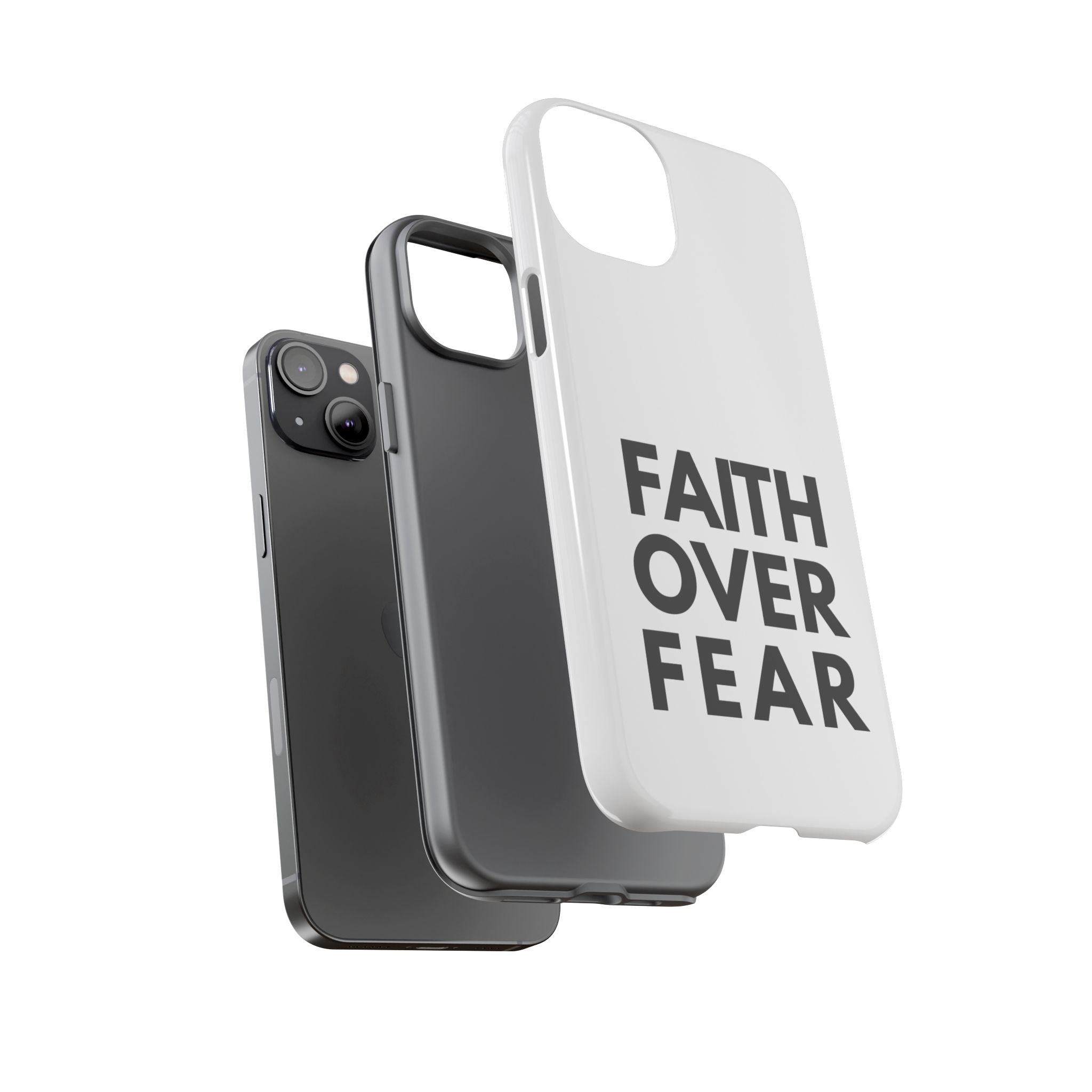 Faith Over Fear Phone Case — Inspirational Christian Protective Cover
