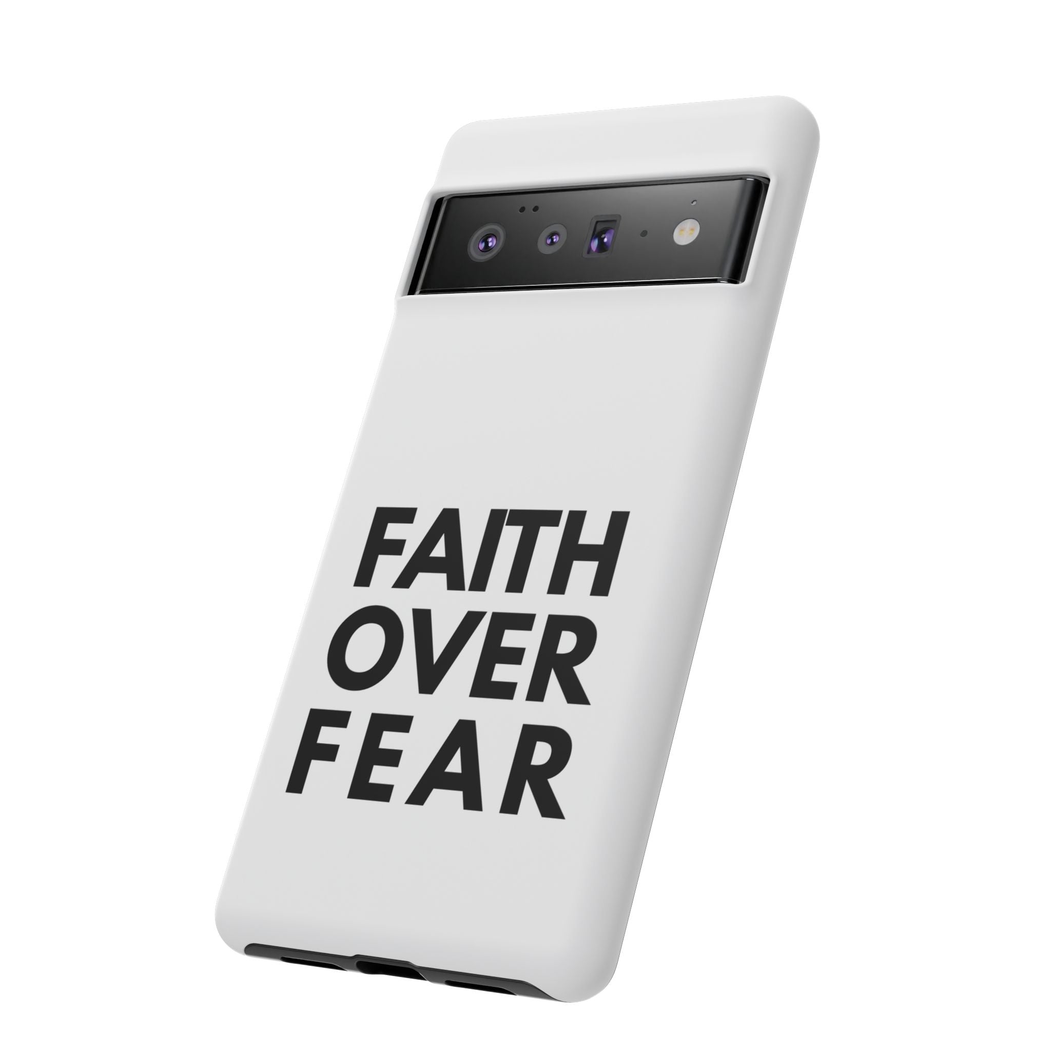 Faith Over Fear Phone Case — Inspirational Christian Protective Cover