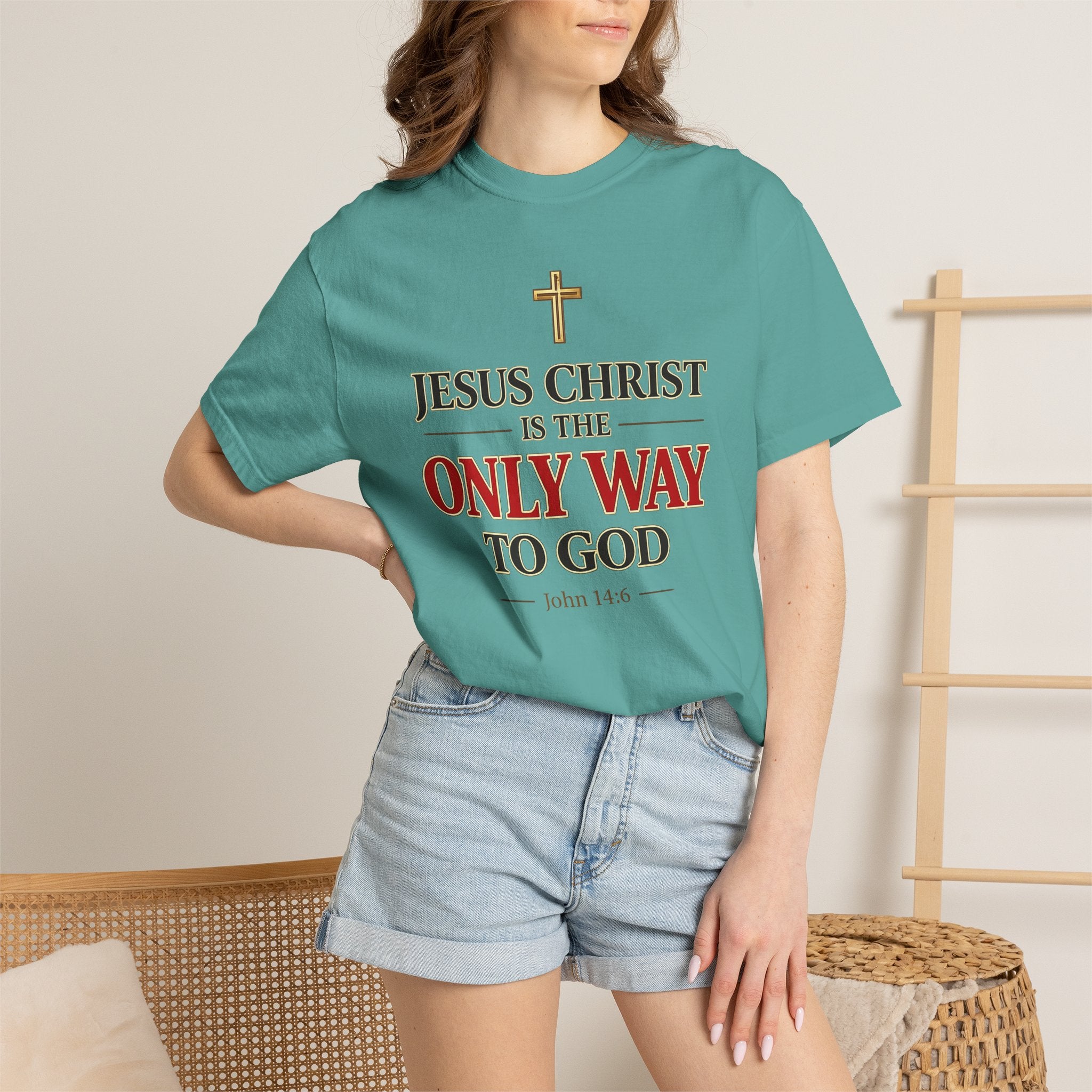 Christian Statement T-Shirt — "Jesus Christ is the Only Way to God" Faith Tee