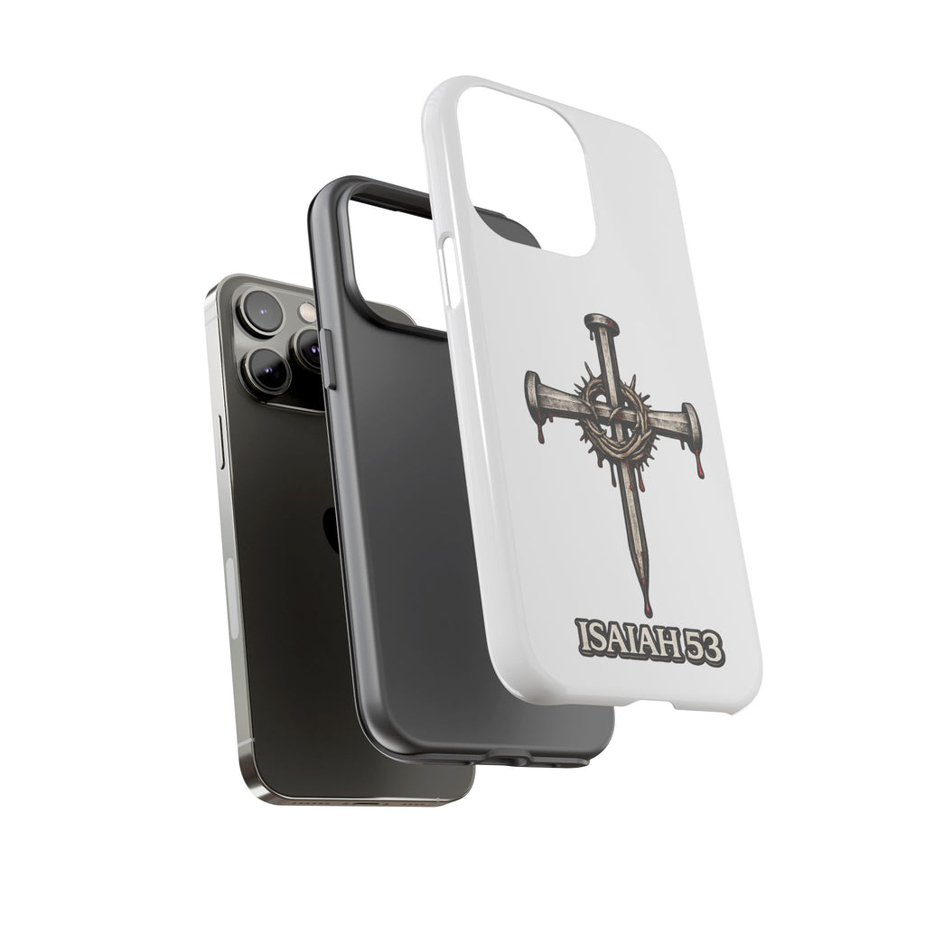 Isaiah 53 Cross Phone Case – Christian Faith Tough Phone Cover