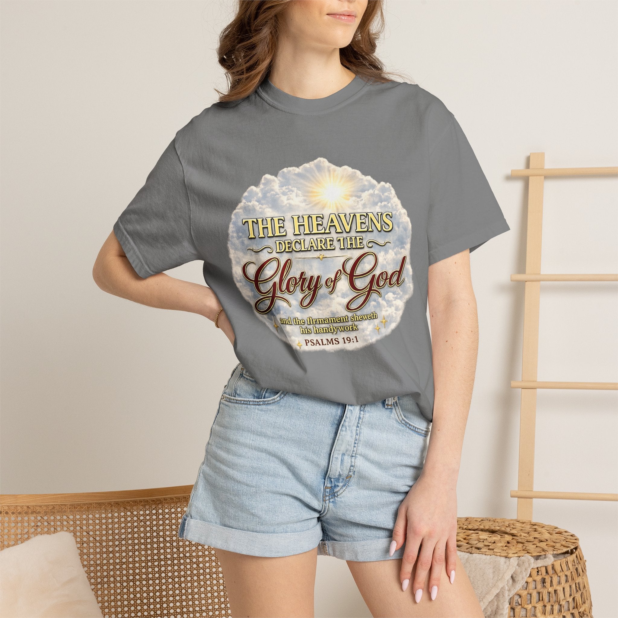 Glory of God T-Shirt — Psalm 19:1 Inspirational Christian Tee