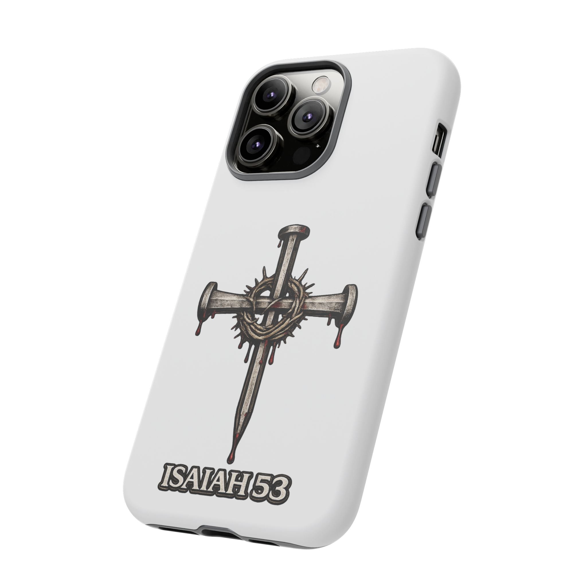 Isaiah 53 Cross Phone Case – Christian Faith Tough Phone Cover