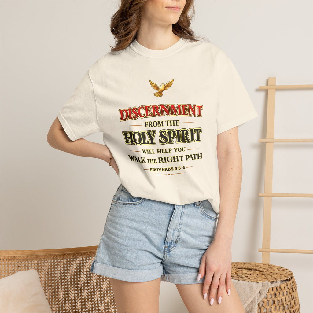 Discernment from the Holy Spirit T-Shirt — Proverbs 3:5-6 Christian Faith Tee