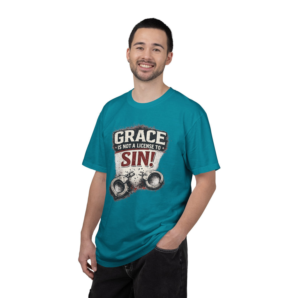 Grace Is Not a License to Sin T-Shirt — Christian Faith Graphic Tee
