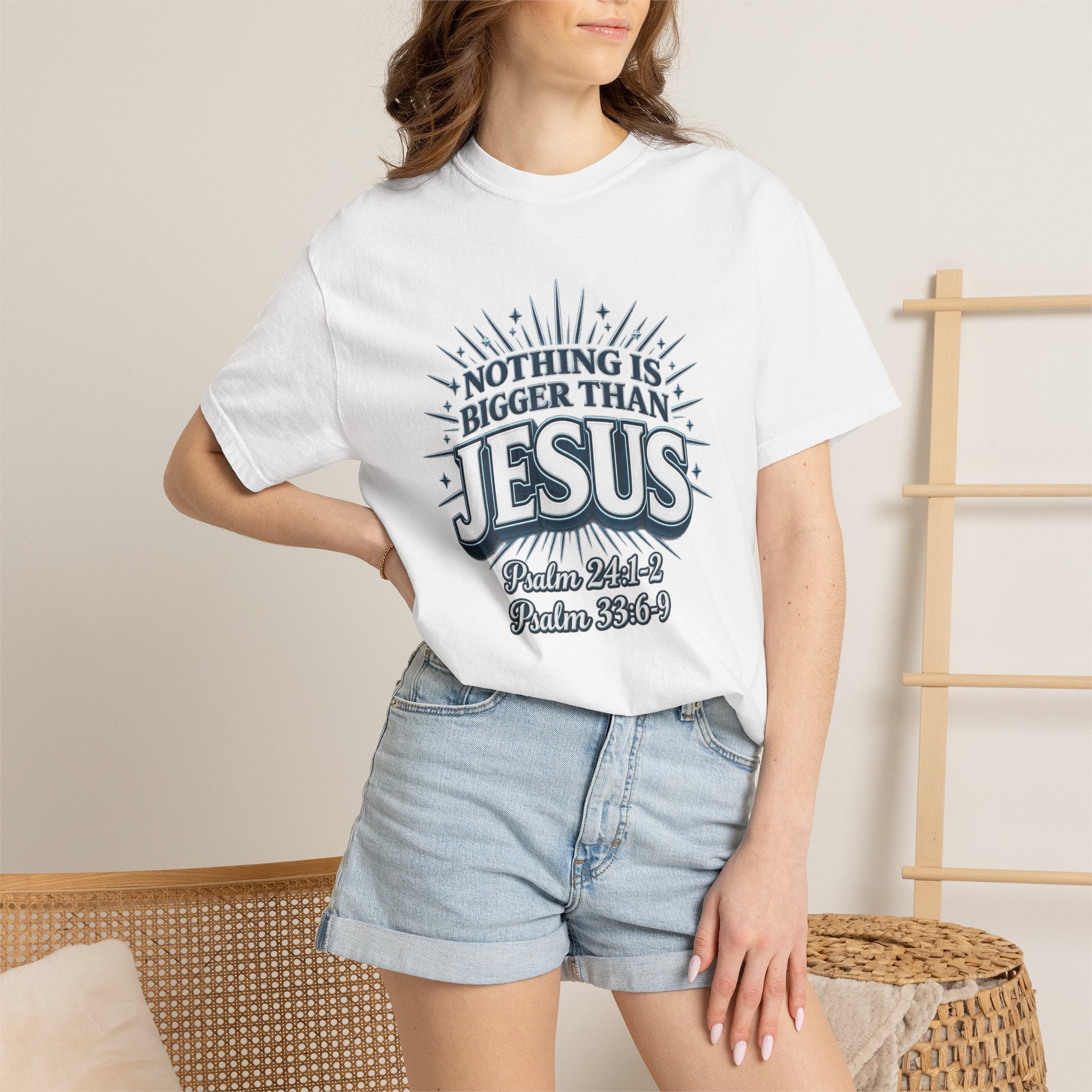 Nothing Is Bigger Than Jesus T-Shirt — "Full Armor of God" Christian Faith Tee