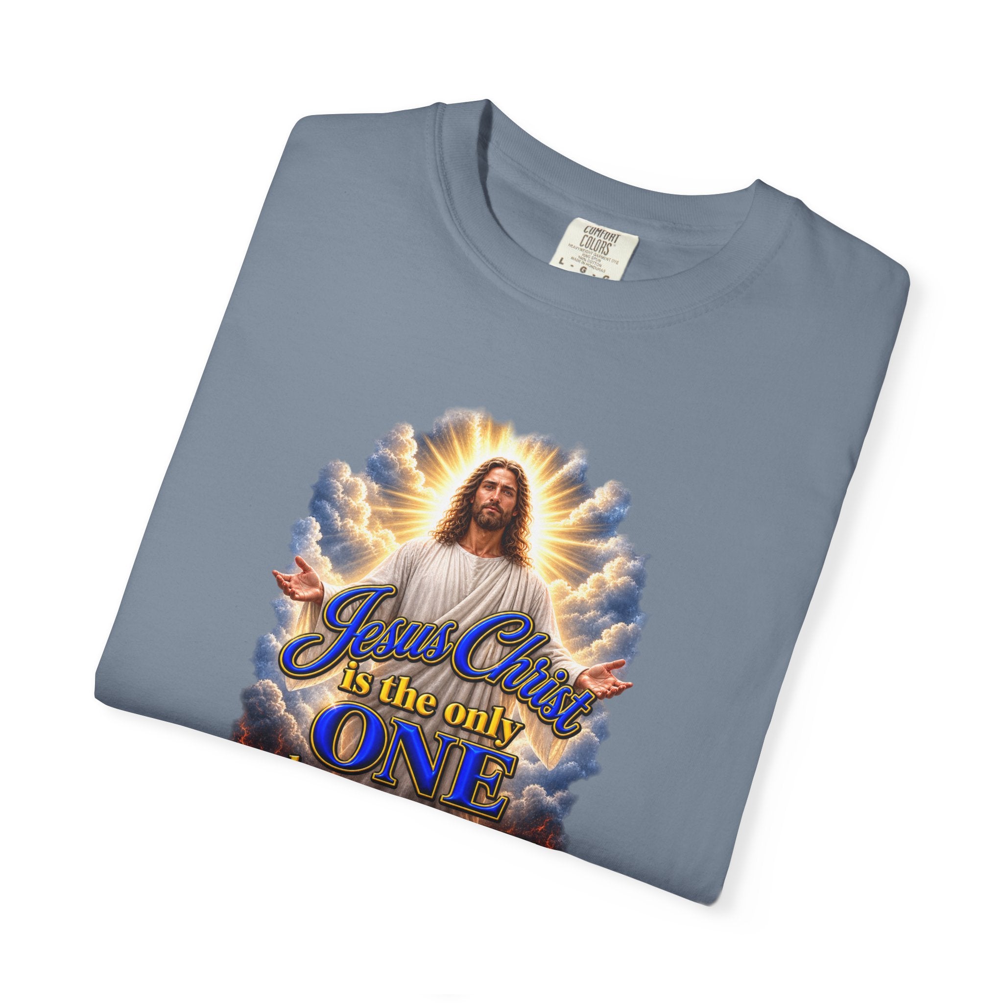 Christian Jesus Graphic T‑Shirt — "Jesus Christ is the only one who can save you from Hell" (Full Armor of God, Religious Faith Tee)