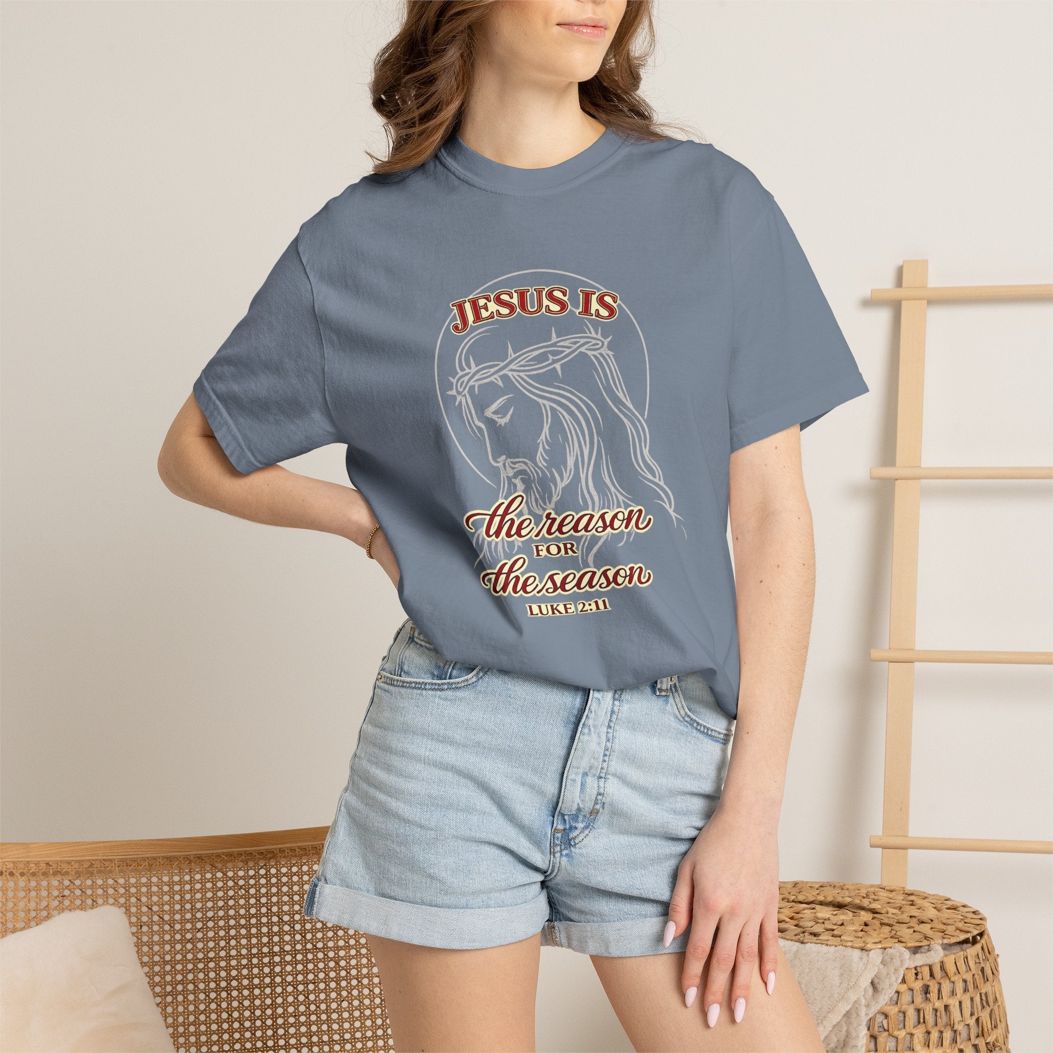 Jesus Is The Reason For The Season T-Shirt — Christmas Christian Faith Tee