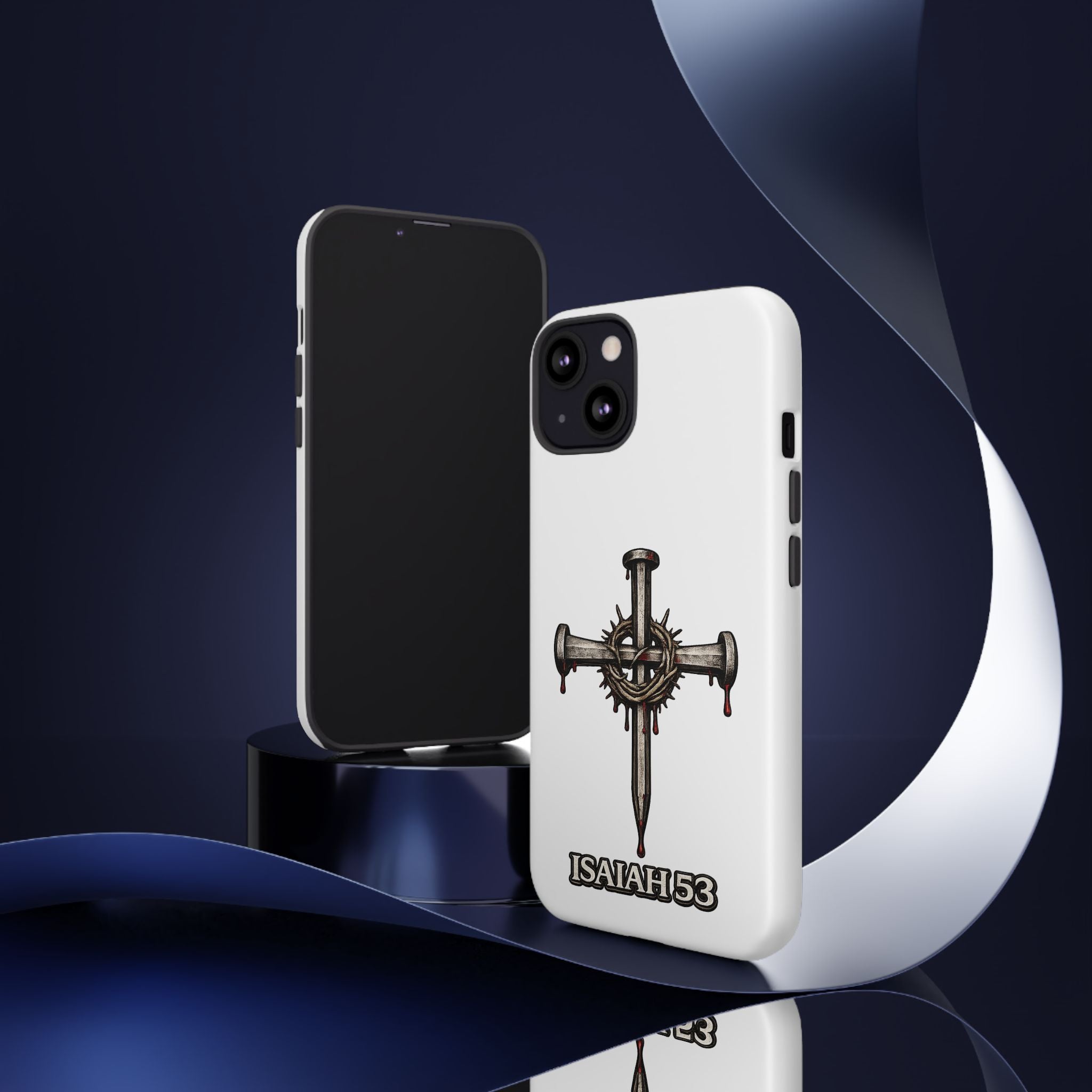 Isaiah 53 Cross Phone Case – Christian Faith Tough Phone Cover