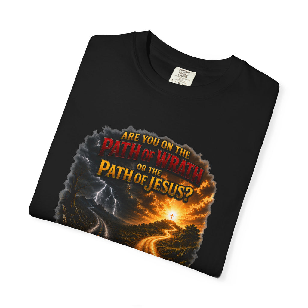 Christian Faith T-Shirt — "Path of Jesus" Matthew 7:13-14 Inspirational Tee