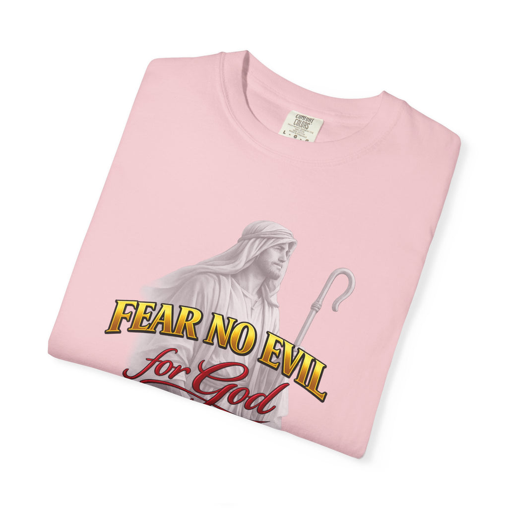 Faith Graphic T-Shirt — “Fear No Evil for God” Psalm 23 Christian Tee