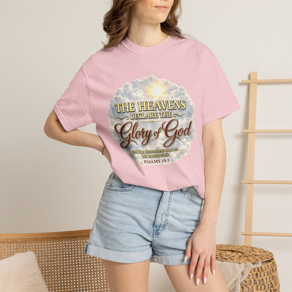 Glory of God T-Shirt — Psalm 19:1 Inspirational Christian Tee