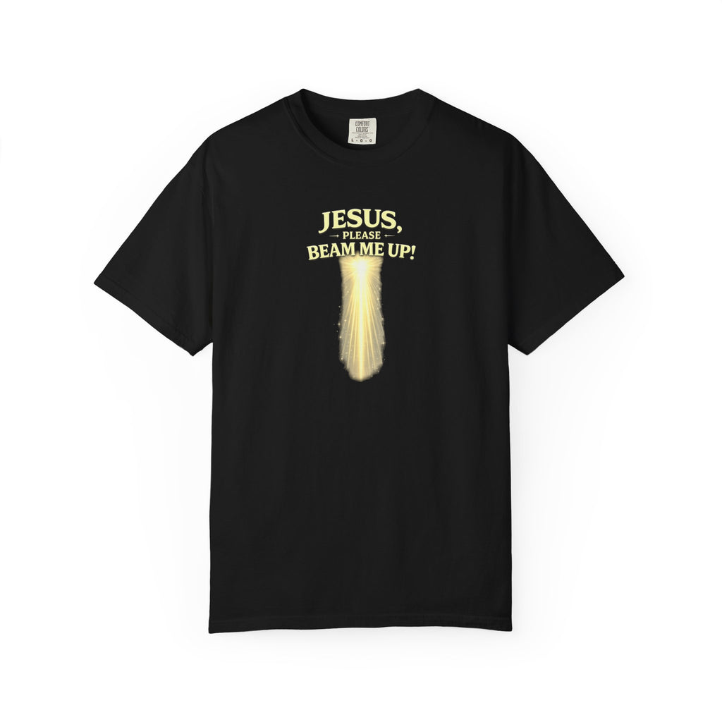 Jesus Please Beam Me Up T-Shirt — Christian Faith Graphic Tee