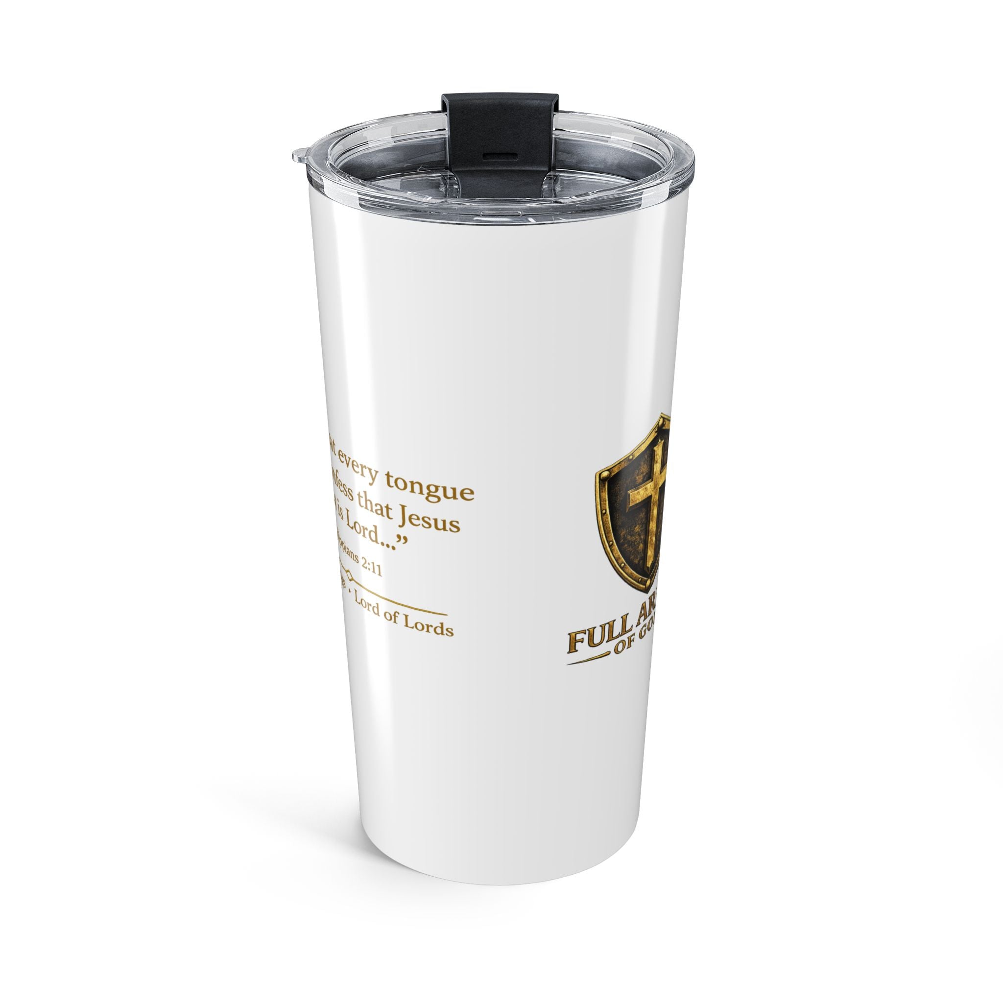 Jesus Is King 20oz Tumbler — Christian Faith Travel Mug with Crown Design