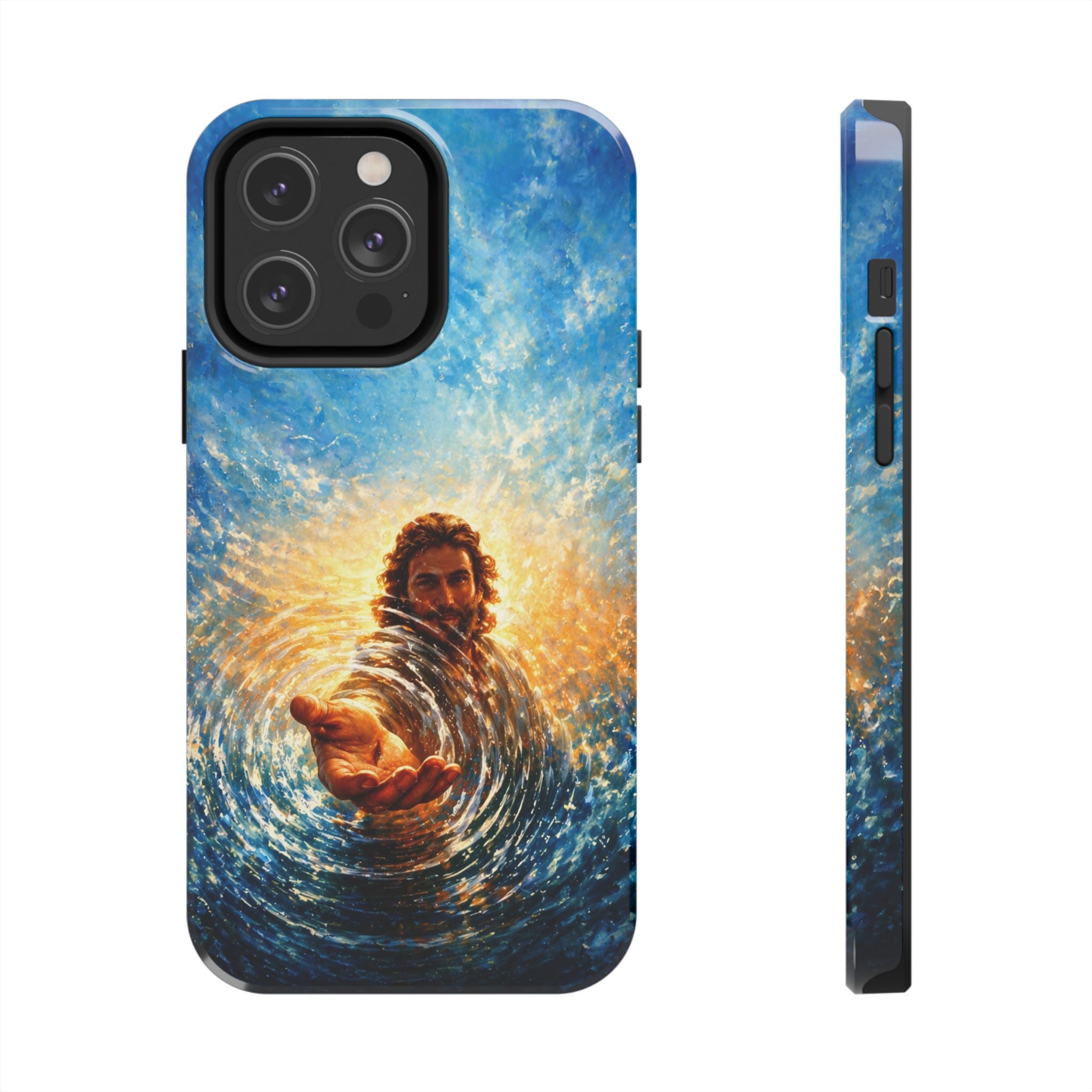 Phone Case — Inspirational Jesus Reach Design, Protective Tough Christian iPhone Cover